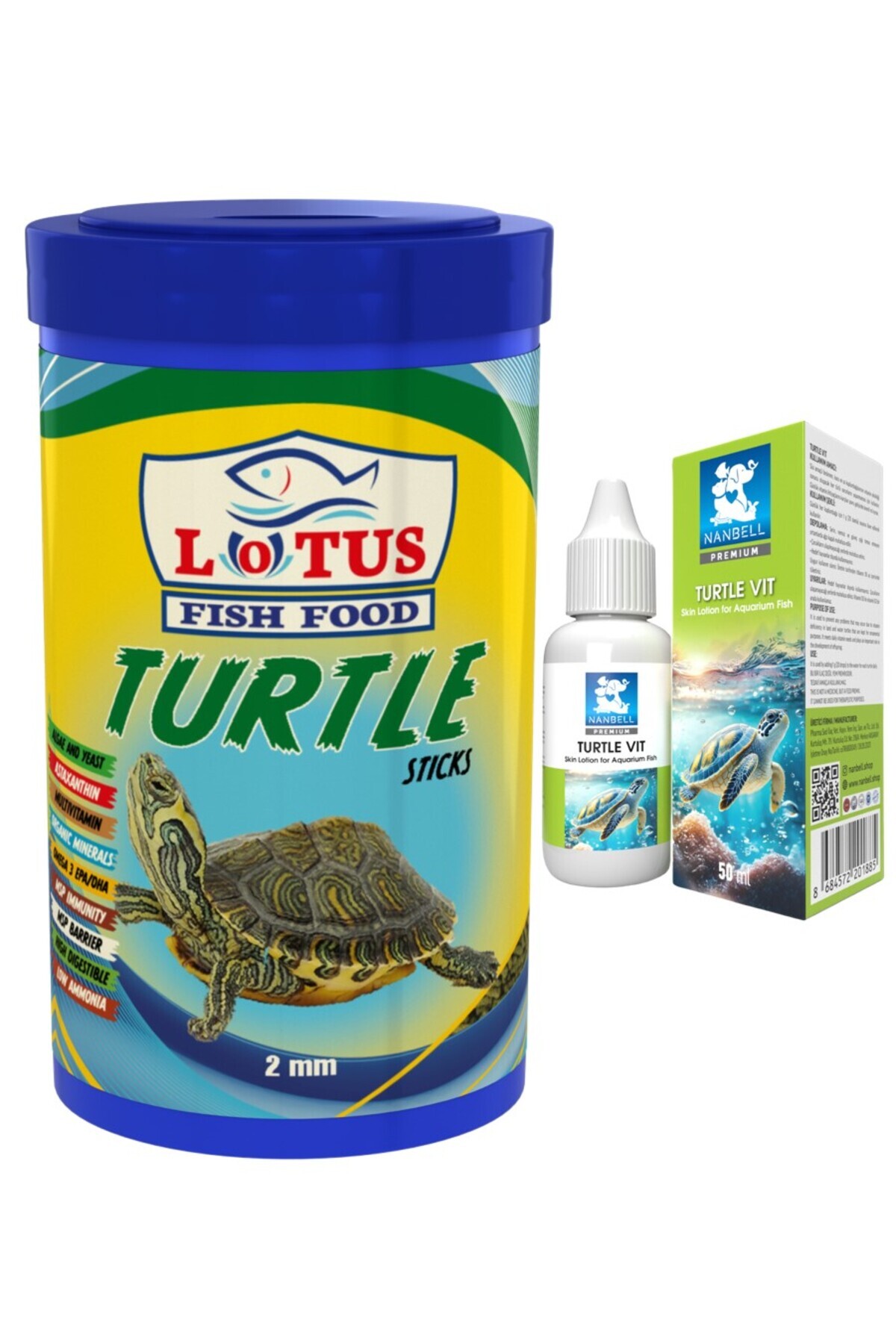 Lotus 1000ml Turtle Sticks, Kaplumbağa Vitamini 50cc