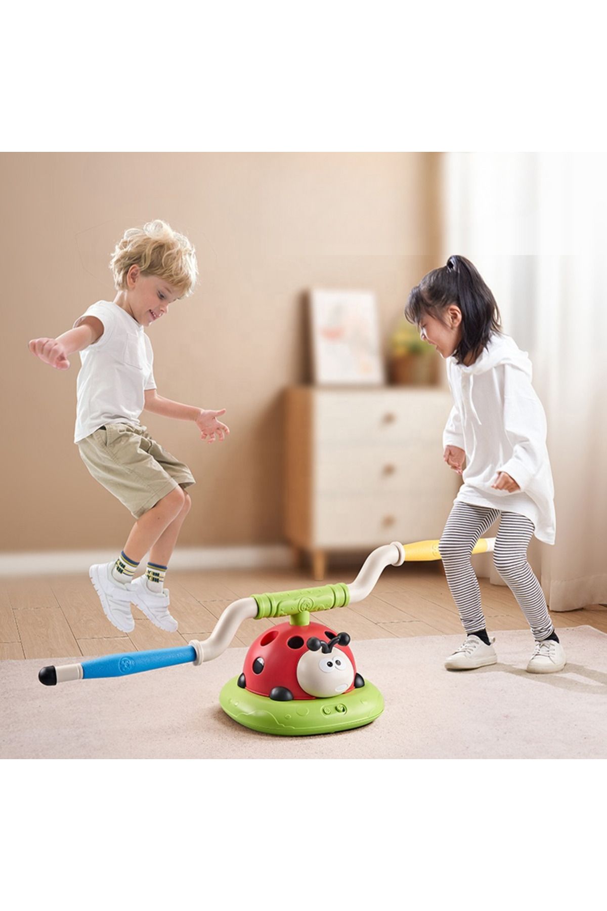 LUDIRO-3 in 1 Interactive Ladybug, Jump Rope, Ring Thrower and Rocket Launcher, With Remote Control 4