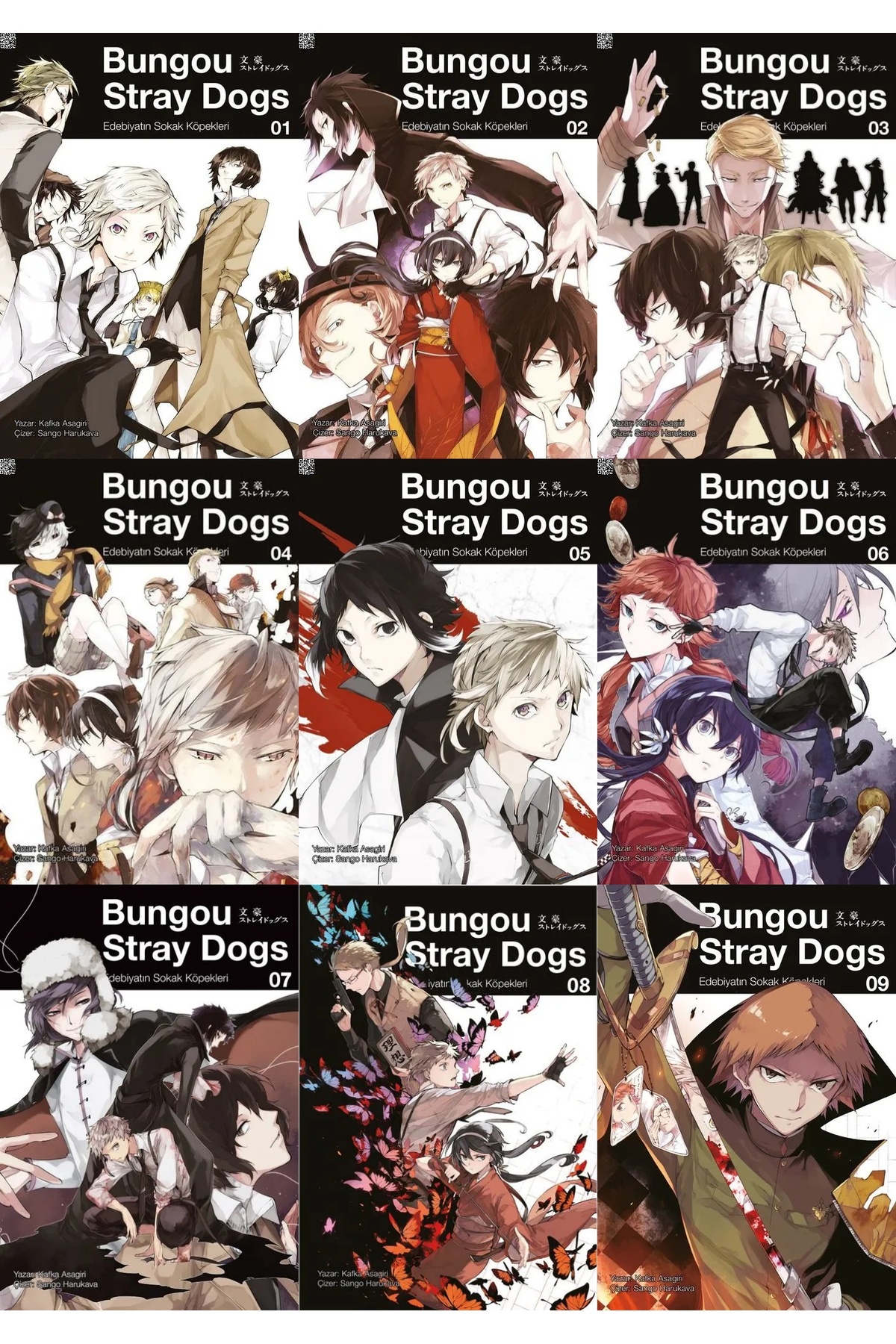 Gerekli Şeyler Yayıncılık BUNGOU STRAY DOGS 1-2-3-4-5-6-7-8-9 SET