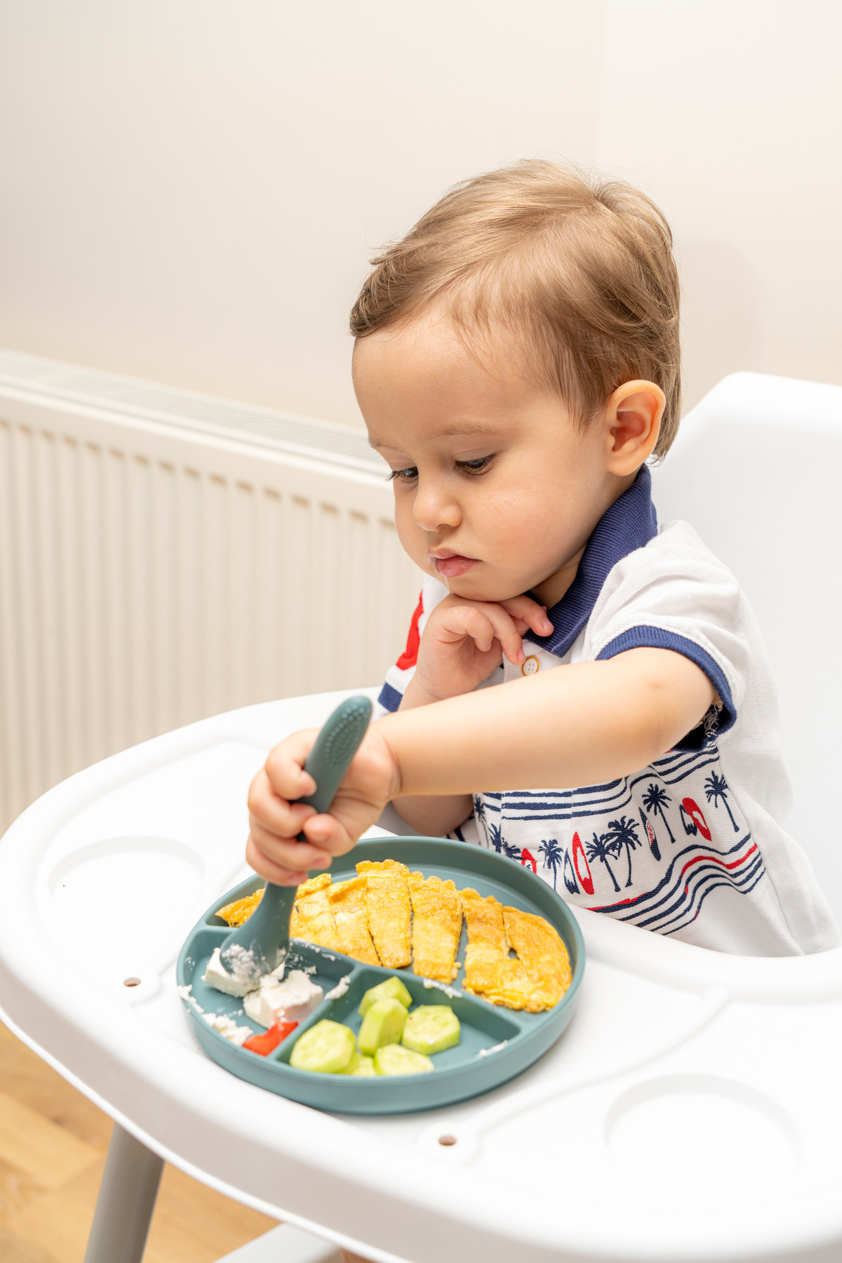 NoiBaby Vakum Tabanlı Silikon Tabak - Silikon Kaşık 2'li Set - ( Koyu Yeşil ) fotoğrafı 2 (önizleme)