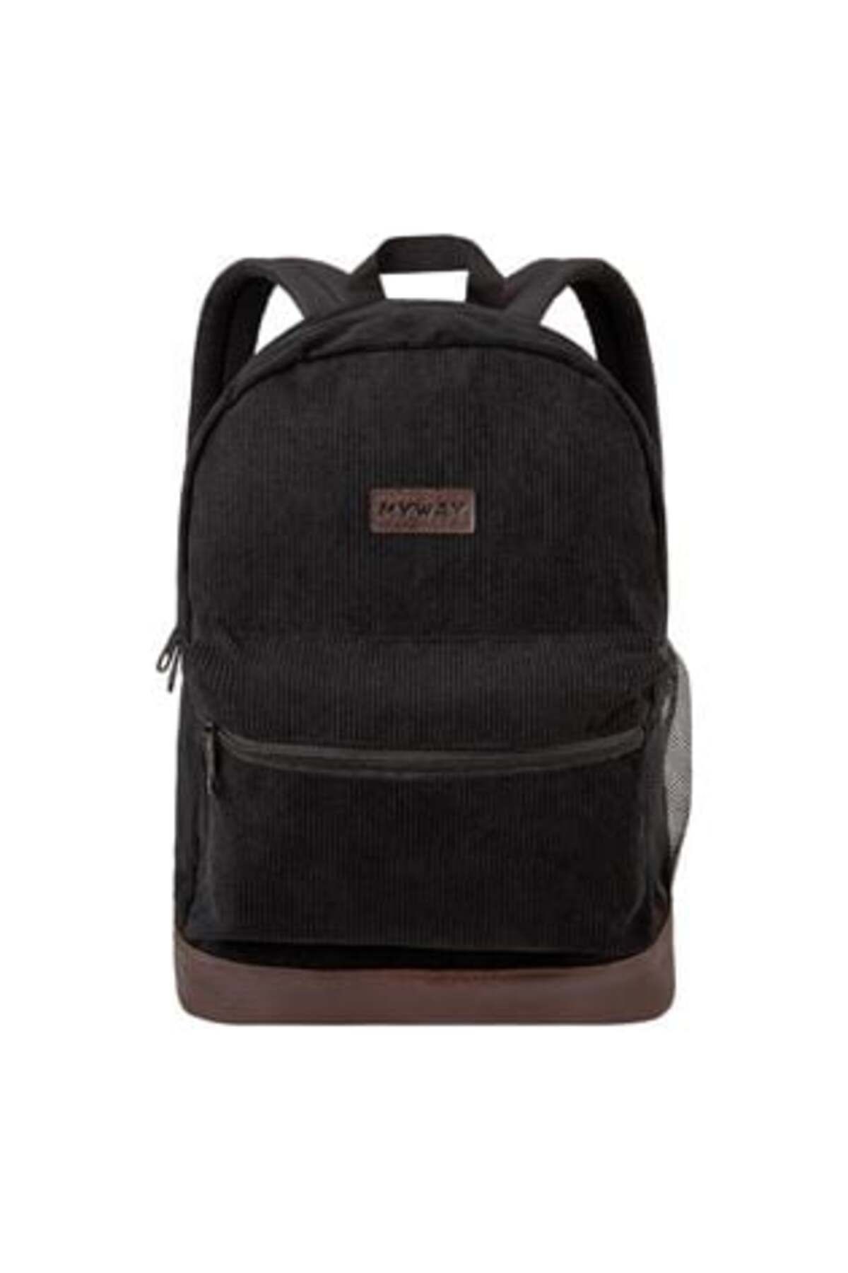 My Way-Black Backpack with Brown Base - My Way 1