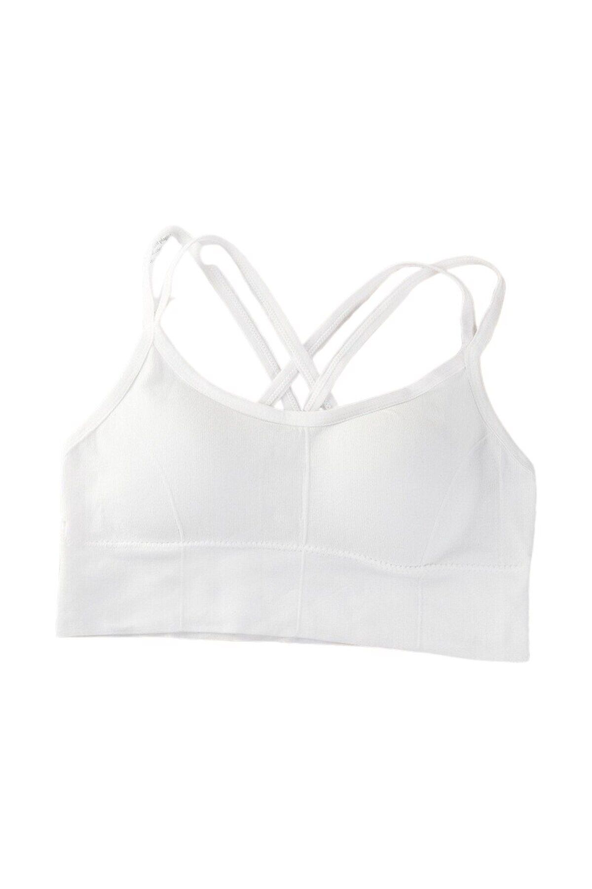 Mixbo-- Gym bra, with straps and bare back, seamless, Push Up model, size U 4