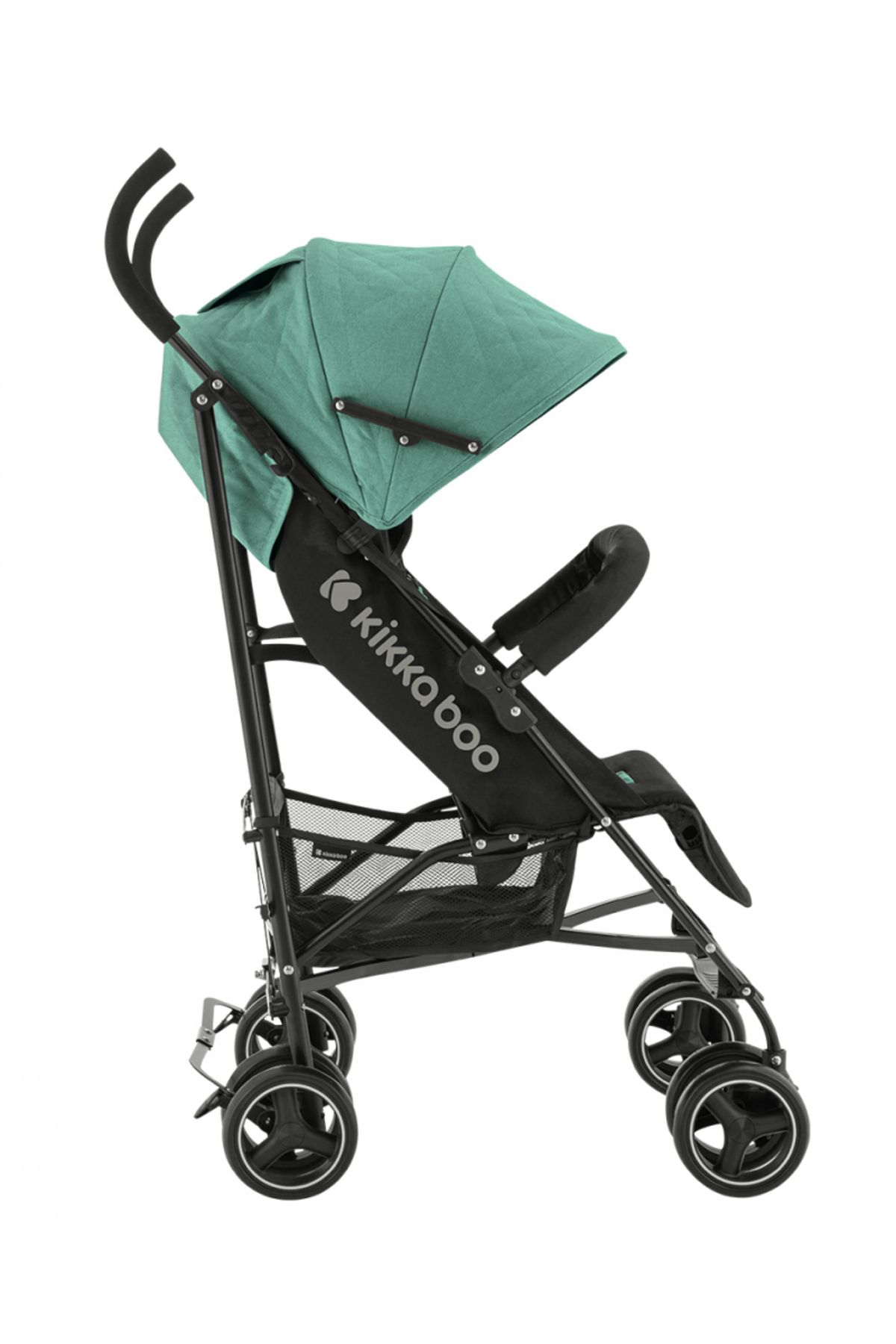 Kikka Boo-KikkaBoo Beetle Mint Baby Stroller with Adjustable Backrest, Removable Bumper Bar, Folds 8
