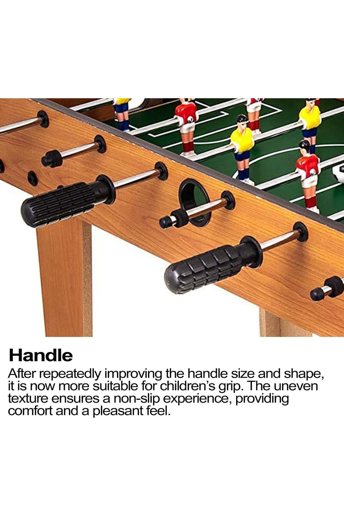rexa-Portable Foosball Table with 6 Handles Easy to Assemble Suitable for Family Parties and Game Room 69 x 37 x 62 cm 7