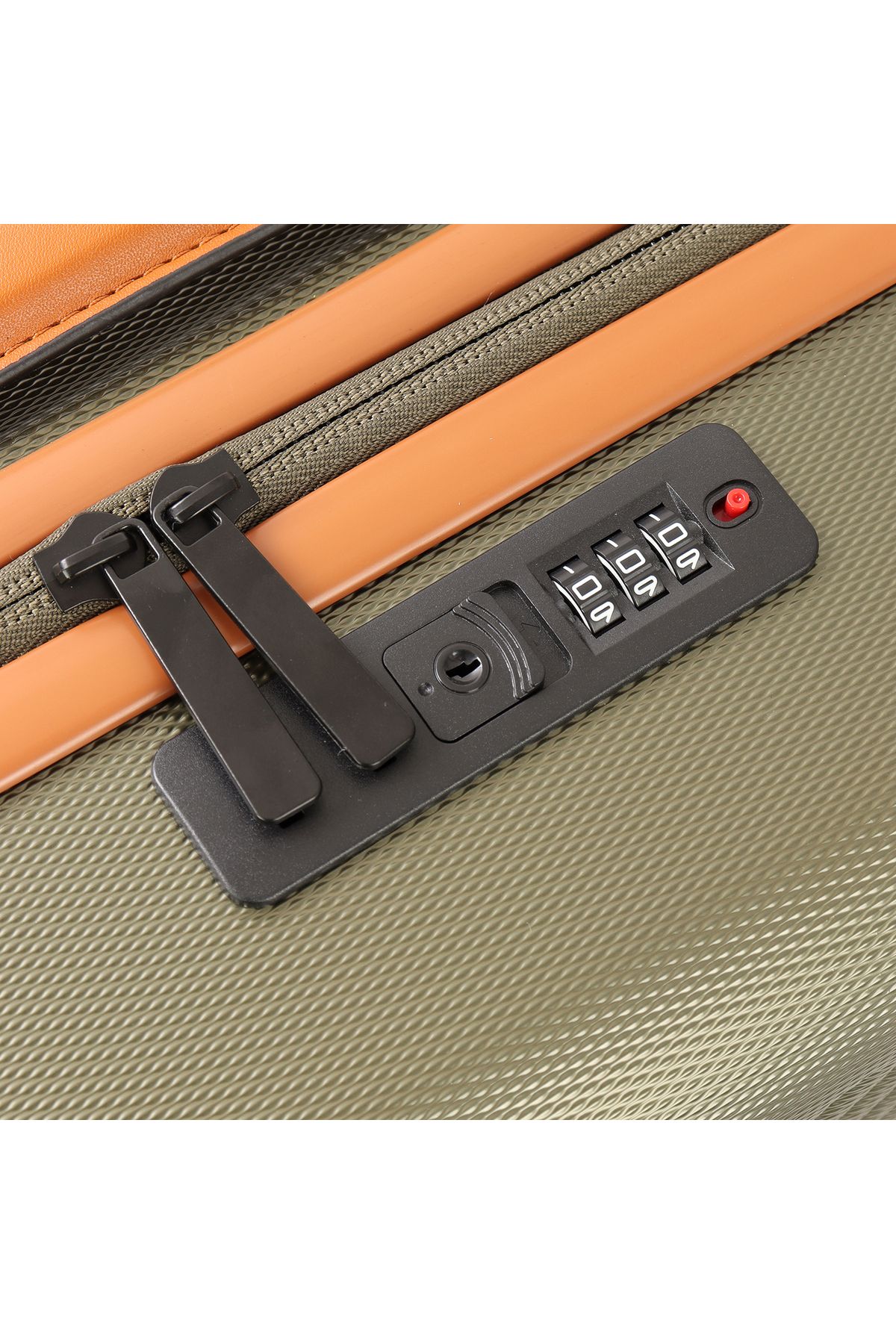 Quasar & Co.-Set of 3 trolleys S/M/L, suitcases, luggage with lock, telescopic handle, suitcases with 4 double wheels, ABS, khaki 6