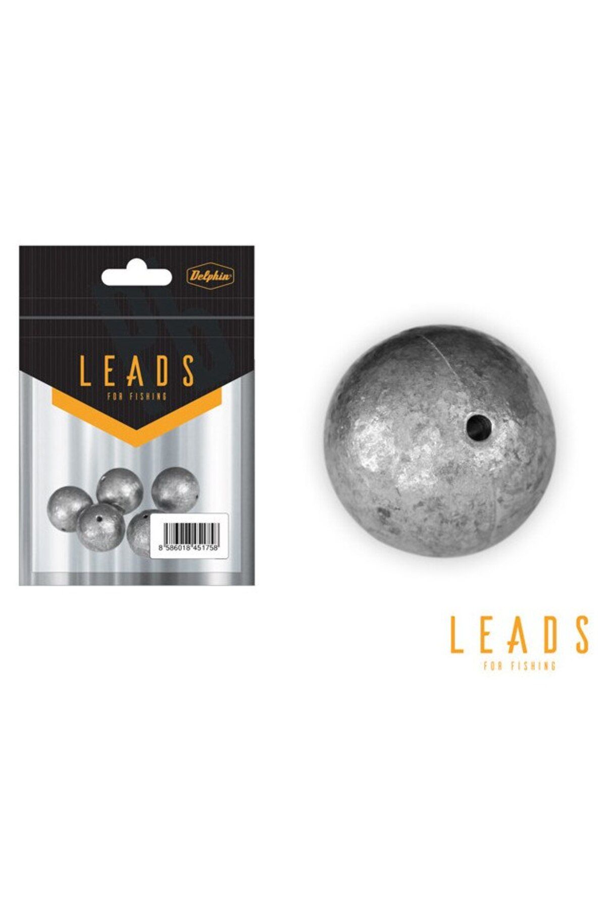 DELPHİN-Fish-On-X Weights with Hole 5 Pieces 40g 5
