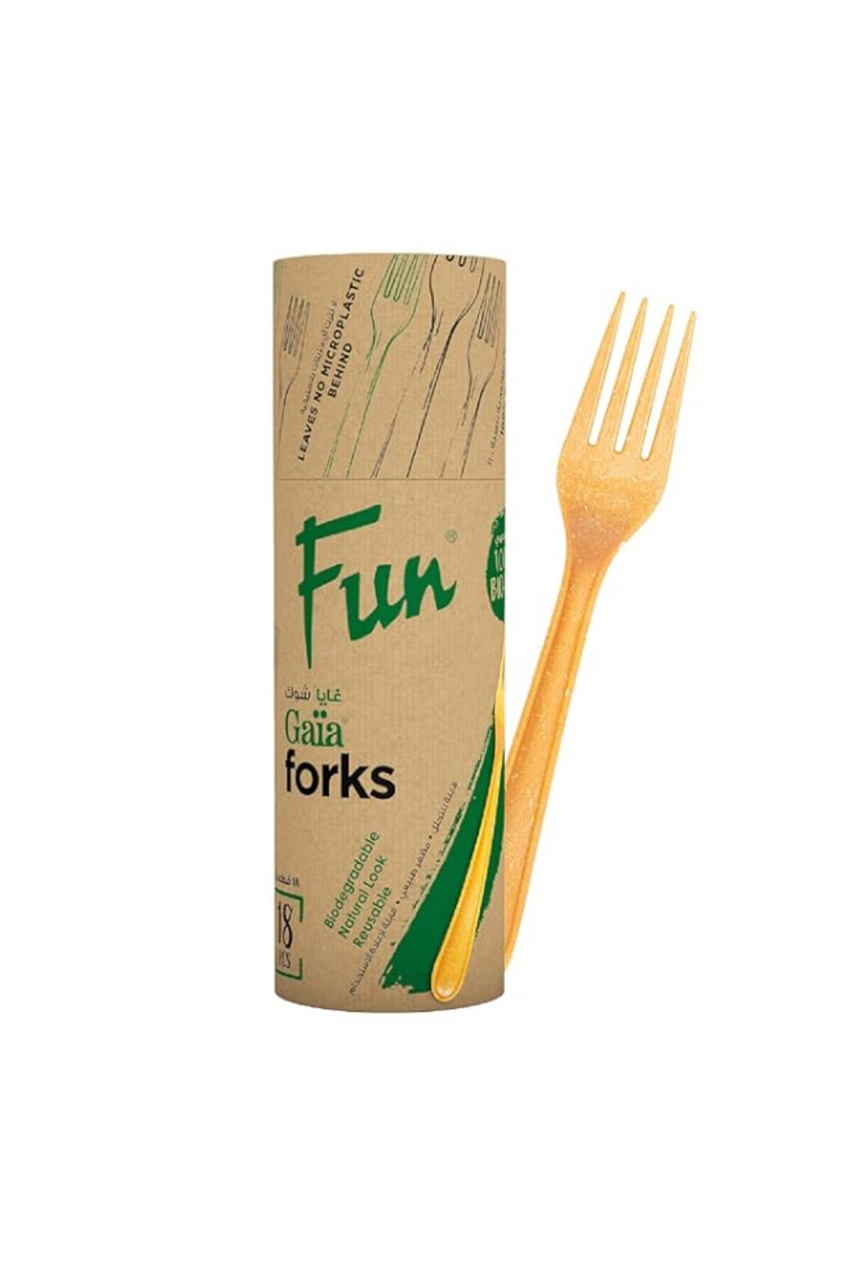 Generic-Fun By Al Bayader Gaia Fork, Pack of 18 1