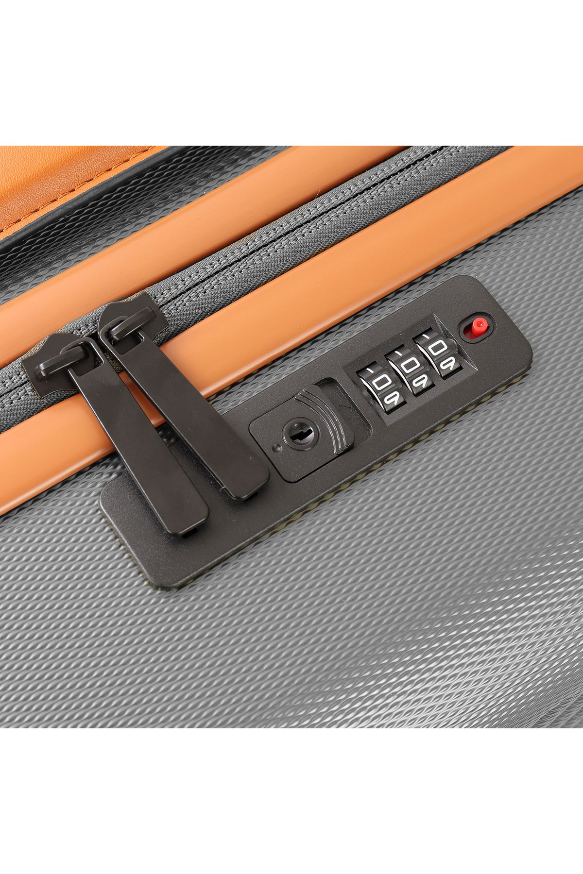 Quasar & Co.-Set of 3 trolleys S/M/L, suitcases, luggage with lock, telescopic handle, suitcases with 4 double wheels, ABS, gray 6