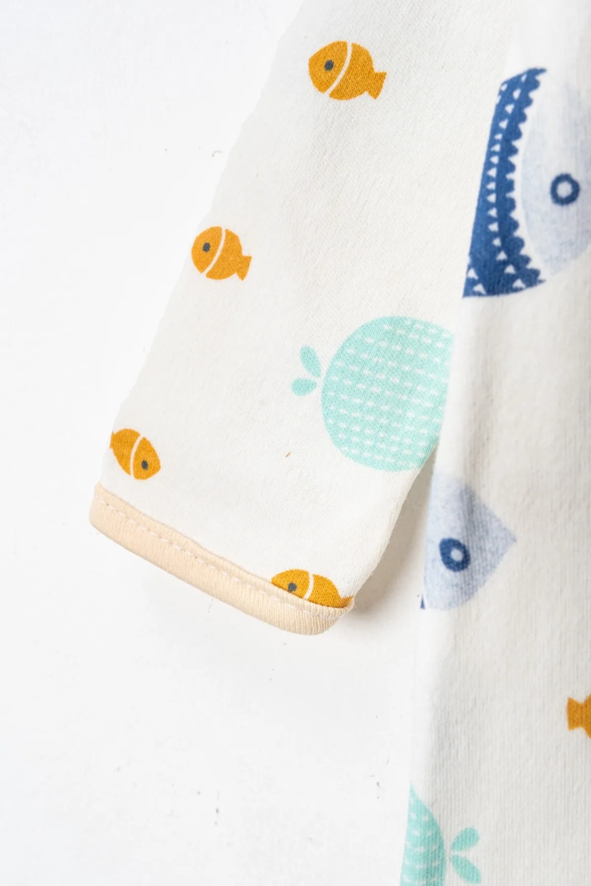 ENİA BABY Kız Erkek Bebek Baskılı Pamuklu Çıtçıtlı Patikli 3lü Yenidoğan Kıyafet Tulum Seti 3-6-9 Ay fotoğrafı 5 (önizleme)