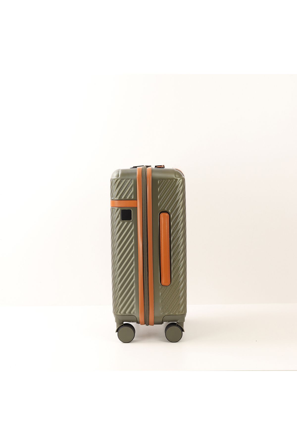 Quasar & Co.-Set of 3 trolleys S/M/L, suitcases, luggage with lock, telescopic handle, suitcases with 4 double wheels, ABS, khaki 4