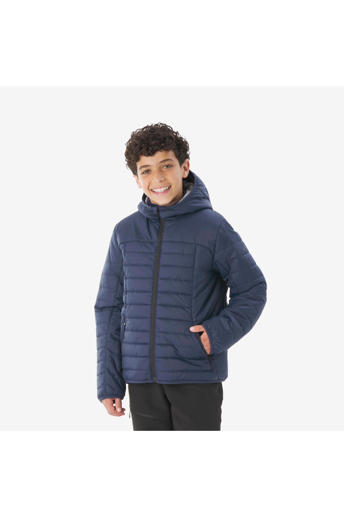 دکاتلون کاپشن پفی فضای باز بچه گانه کچوا - آبی - 7-15 سال - MH100