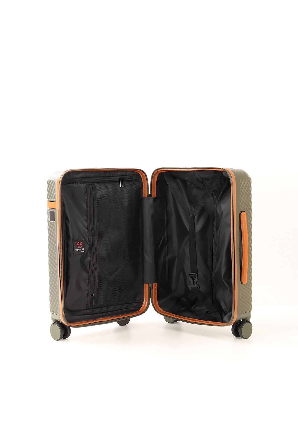 Quasar & Co.-Set of 3 trolleys S/M/L, suitcases, luggage with lock, telescopic handle, suitcases with 4 double wheels, ABS, khaki 5