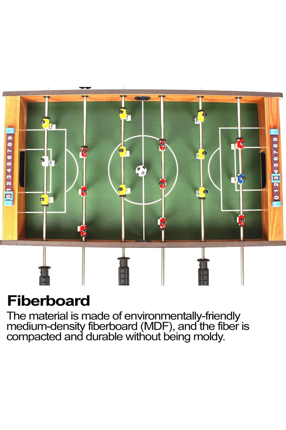 rexa-Portable Foosball Table with 6 Handles Easy to Assemble Suitable for Family Parties and Game Room 69 x 37 x 62 cm 8
