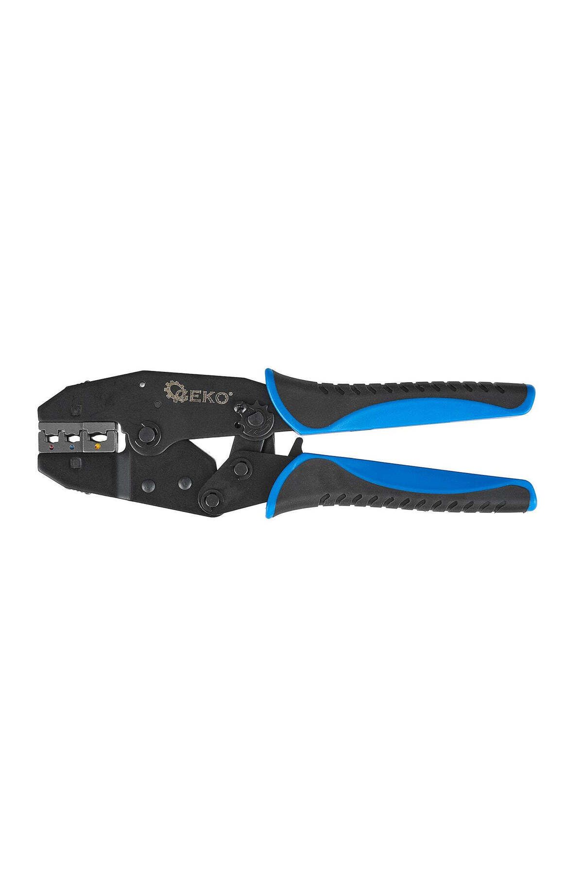 GEKO-CRIMPING PLIERS FOR CONNECTORS AND SOCKETS WITH 5 INTERCHANGEABLE HEADS 8