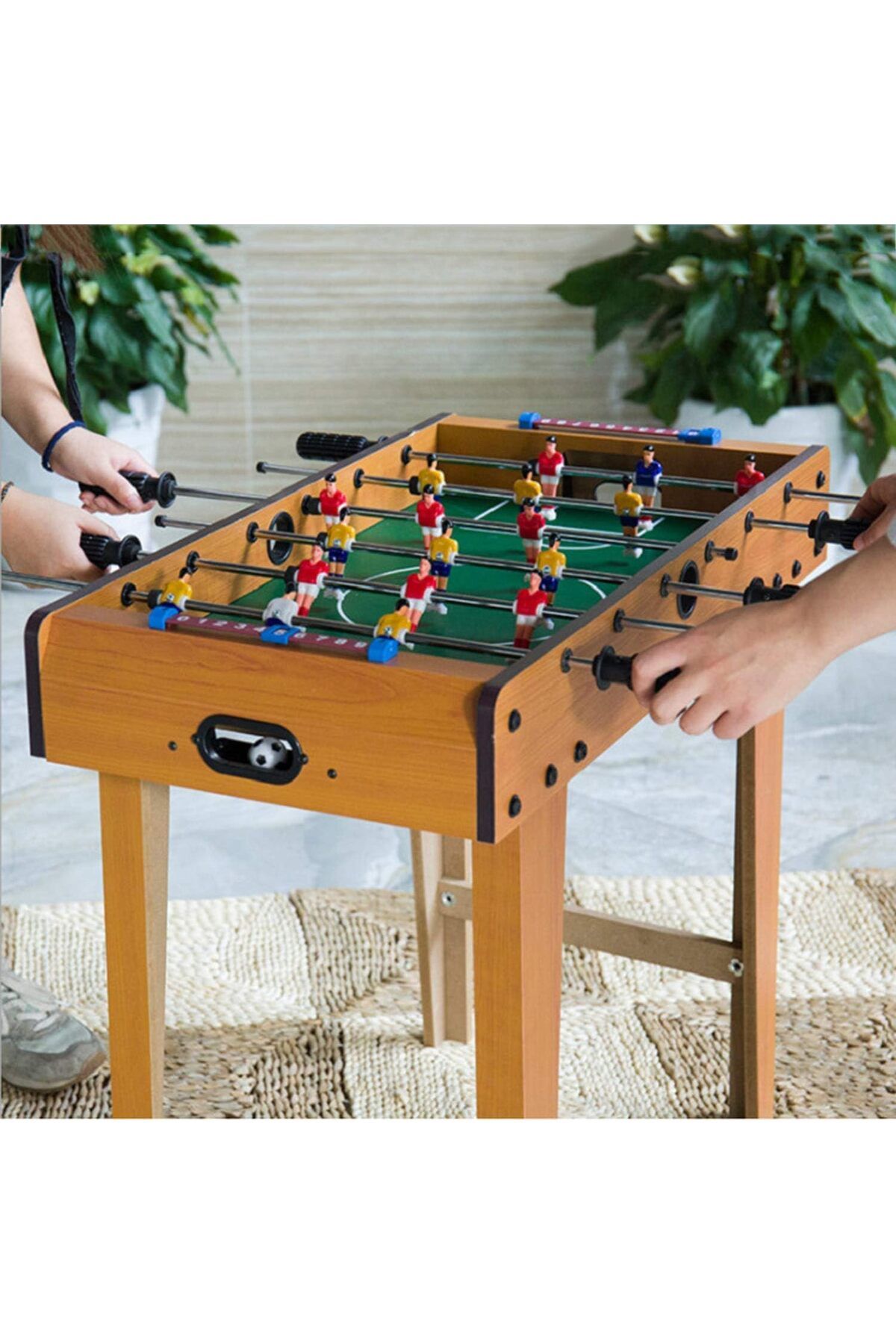 rexa-Portable Foosball Table with 6 Handles Easy to Assemble Suitable for Family Parties and Game Room 69 x 37 x 62 cm 4