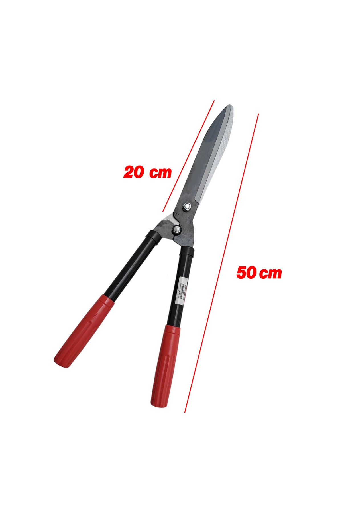 Badem10-Plastic Handle Curve Grass Pruning Shears Bush Grass Mower Cutting Scissors 50cm Sharp Metal Blade 1Pcs 2