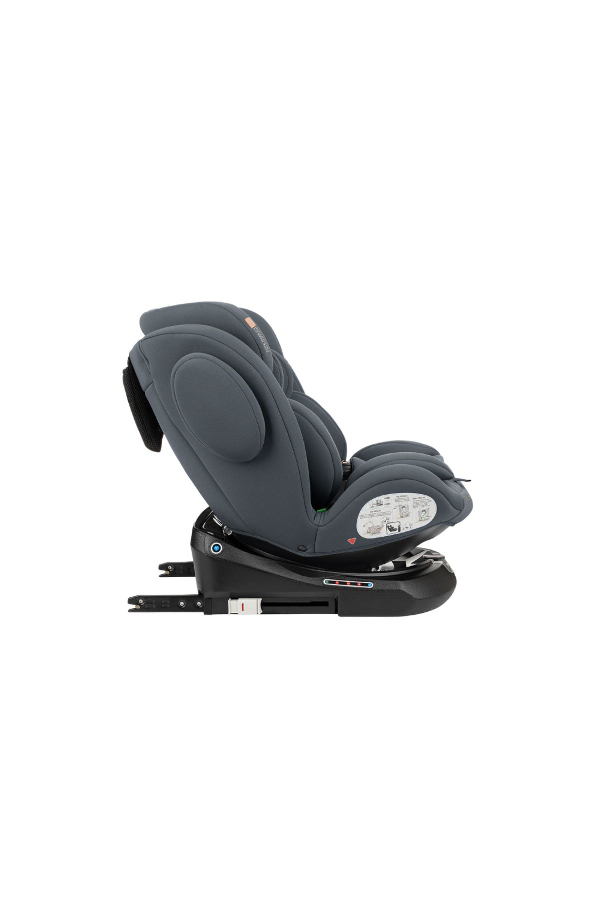 Kikka Boo-Child car seat with ISOFIX KikkaBoo I-Felix DarkGrey, I-Size approved 40-150cm, R129, SPS-Protec 6