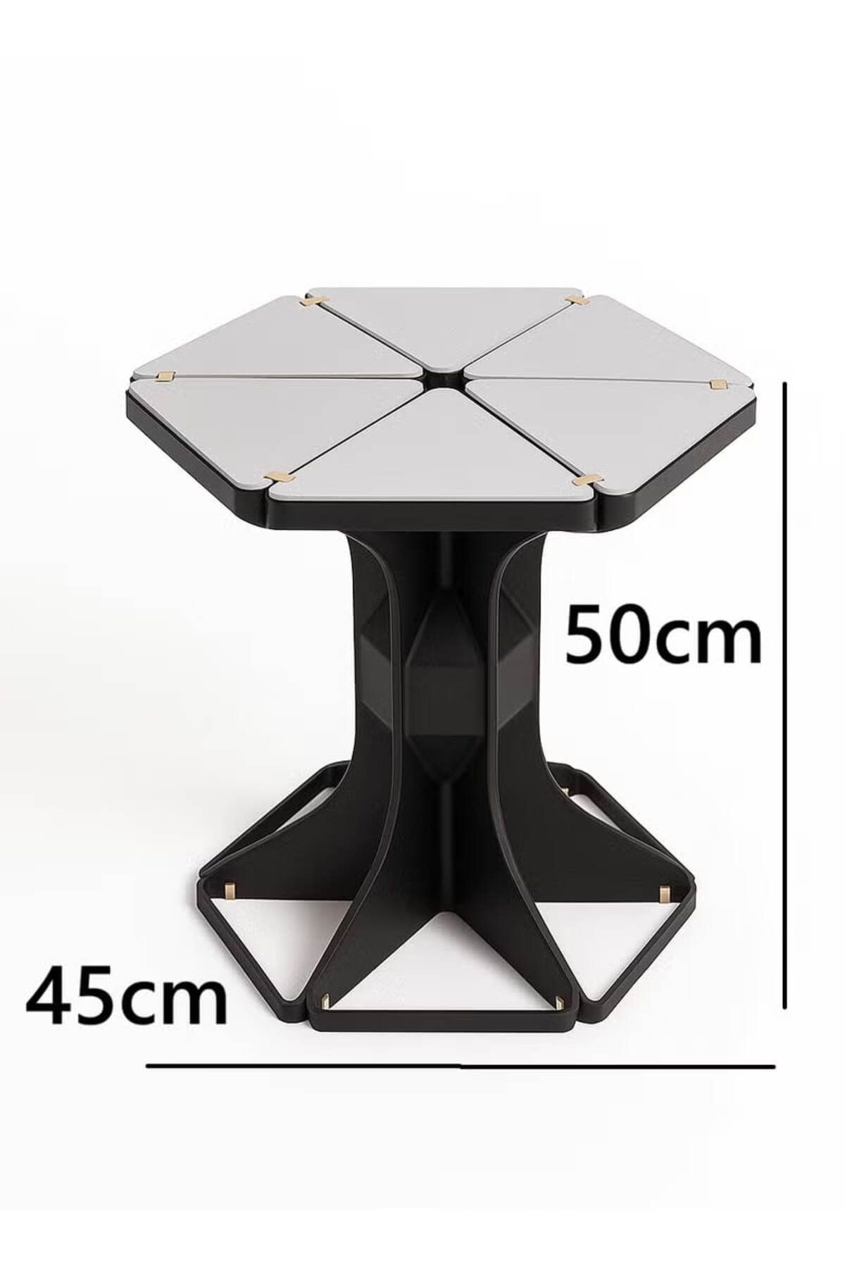 3D Brothers-Hexagonal Side Table with Modern Geometric Design – A Stylish Touch for Your Space 3