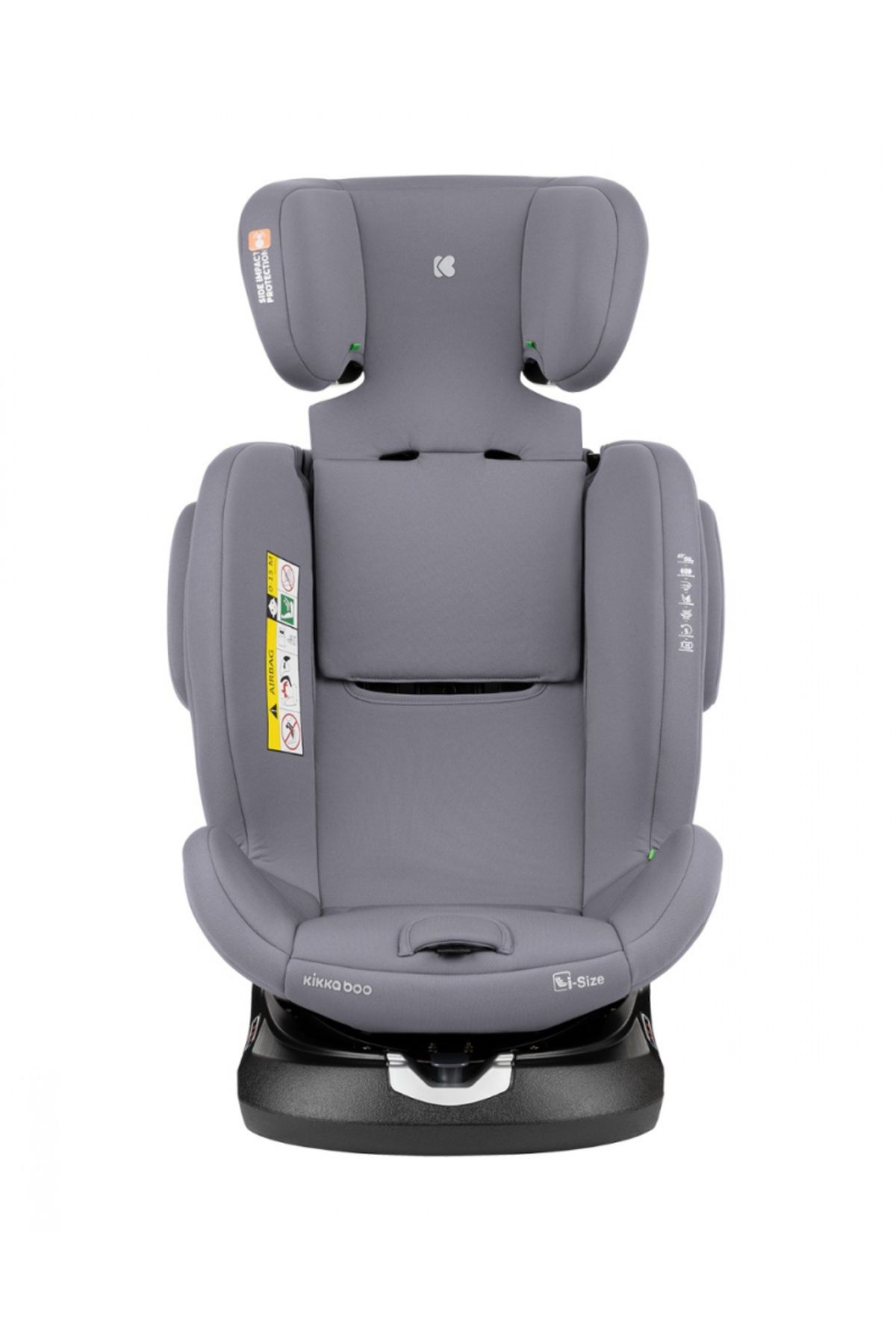 Kikka Boo-Child car seat with ISOFIX KikkaBoo I-Felix LightGrey, I-Size approved 40-150cm, R129, SPS-Prote 6