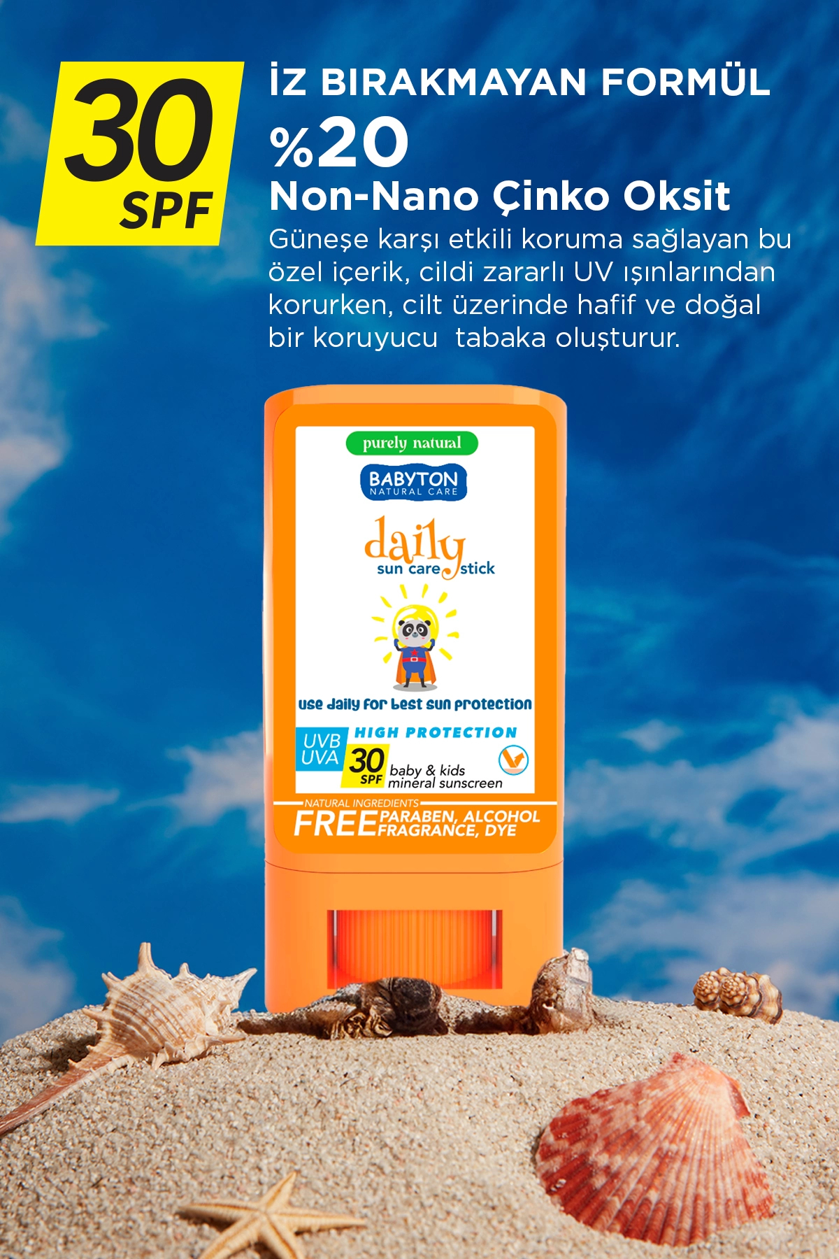 Daily Güneş Stick 30 SPF 20 gr — BBT1058 — تصویر 5 از 5