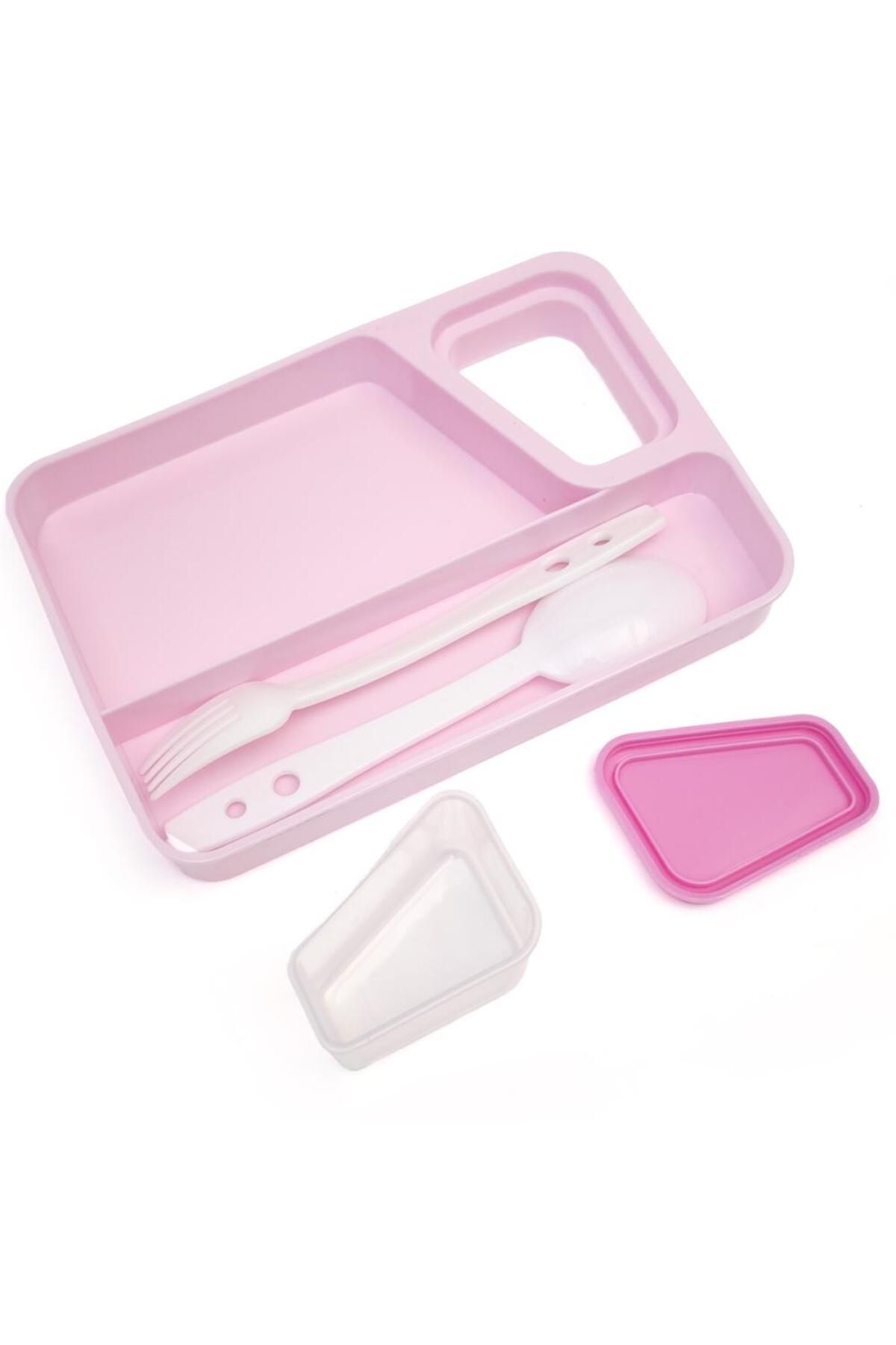 DNS-Rectangular plastic casserole, 2 compartments, for sandwich, 900 ml, pink YSY3029 4
