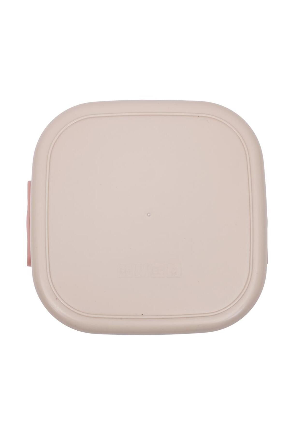 DNS-Square bento box with inner sauce bowl, 850 ml, pink WX8819 3