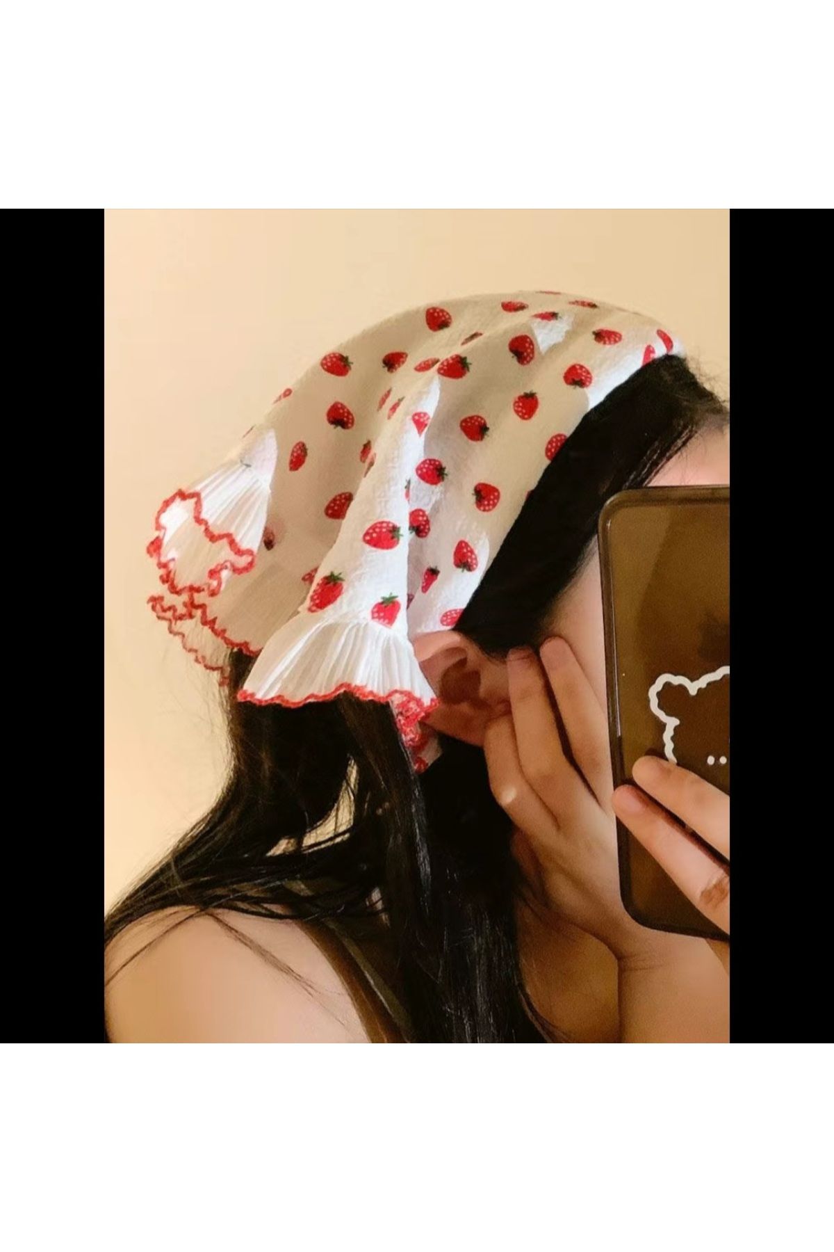 REBORN DESIGN-Bohemian Crown with Strawberry Pattern and Ruffle Detail 2