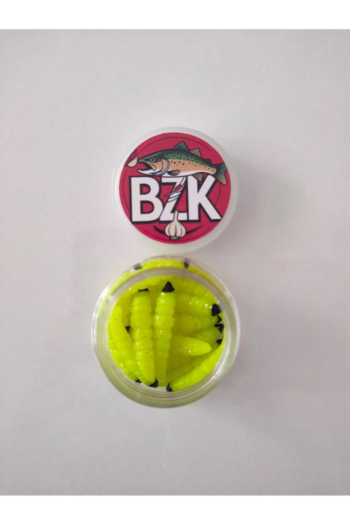 silikon kurçuk, sarımsak kokulu, silikon yem, (2,9 cm 0,35 gram yüzen paketde 15 adet )