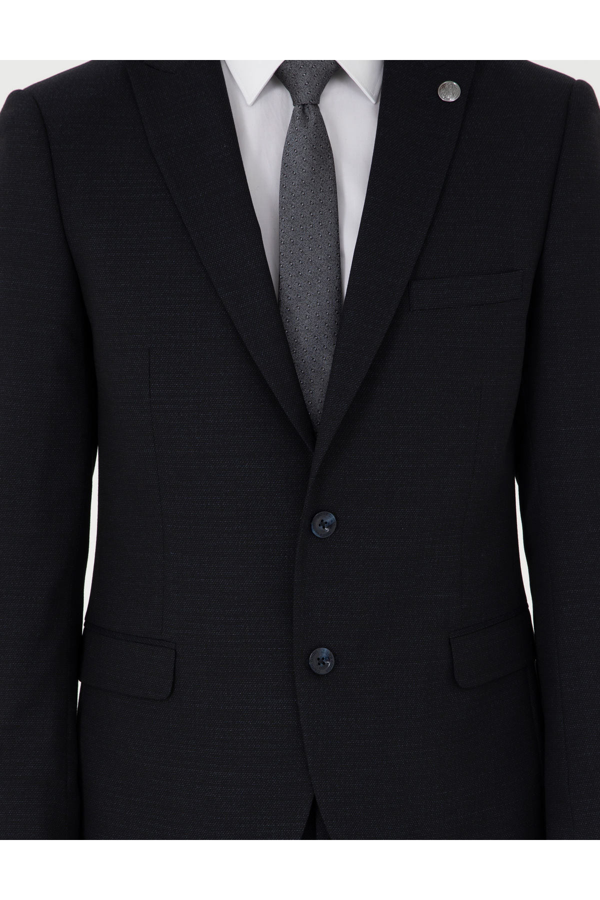 Pierre Cardin Lacivert Extra Slim Fit Yünlü Takım Elbise 50291976-VR033 görsel 7