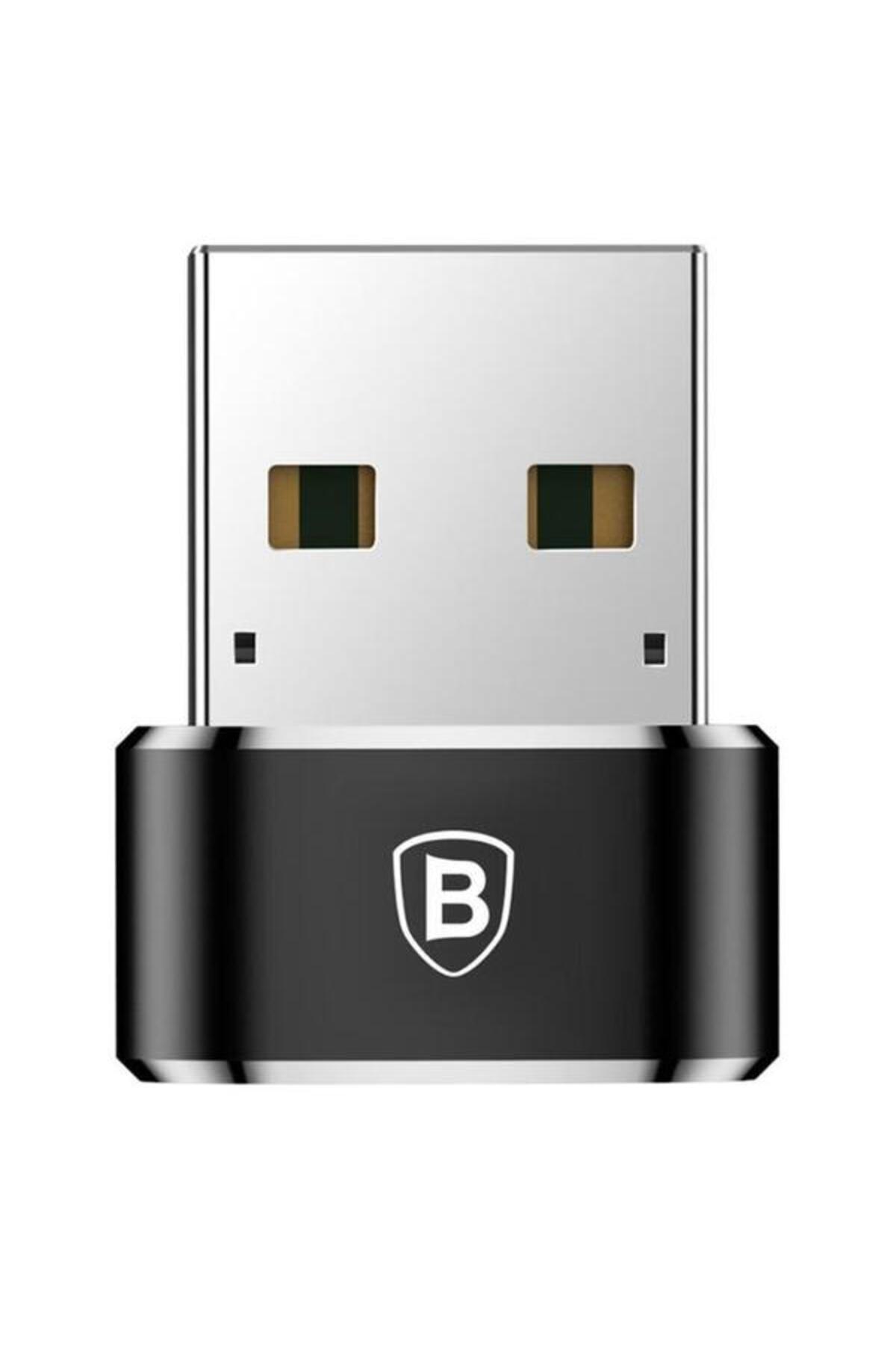 Baseus-Adaptor Mini CAAOTG-01, USB Type-C - USB 2.0, 5 A max (Black) 1