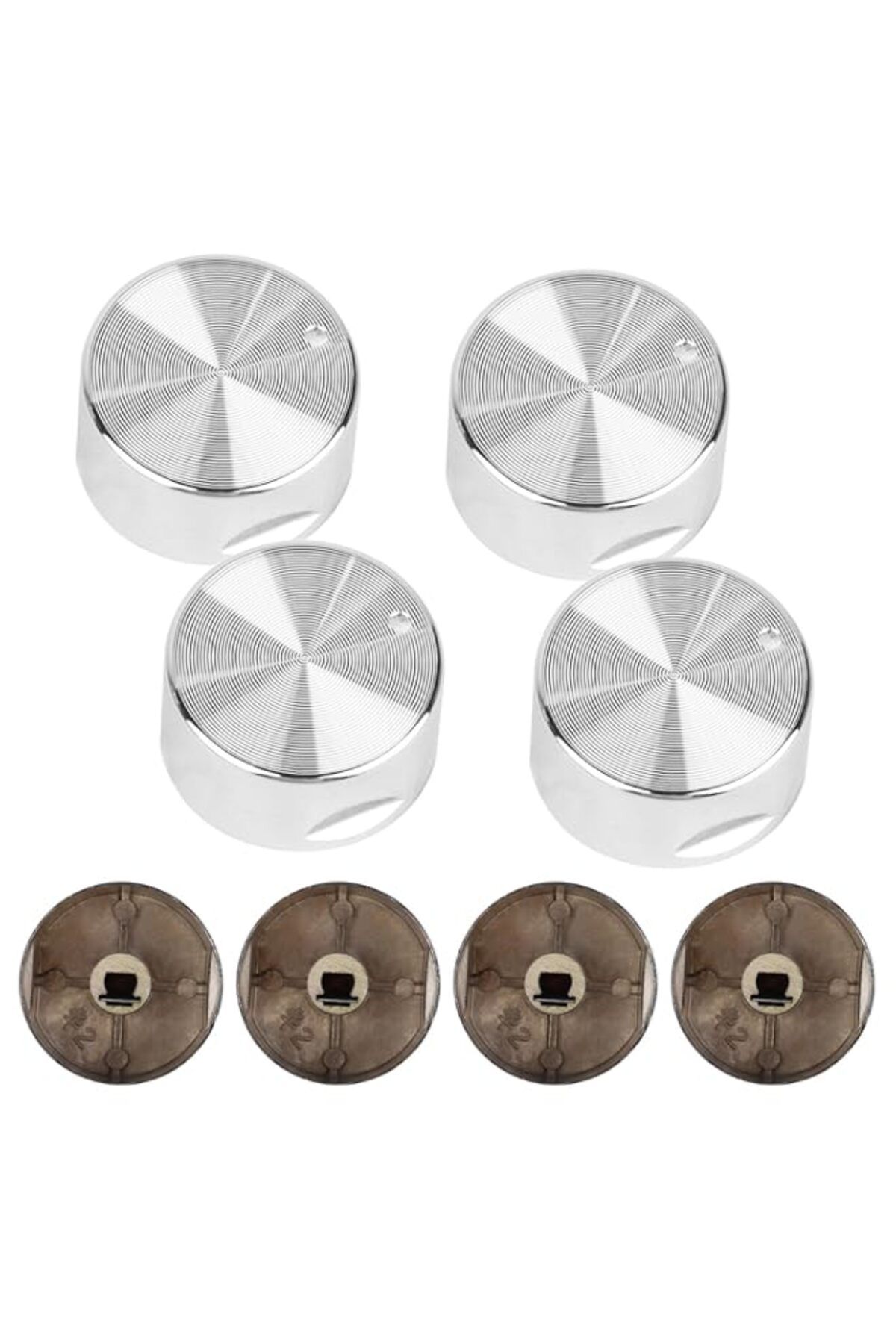 Generic-MXTIMWAN Gas Stove Knobs, 8 Pieces 6 mm Universal Rotary Knob Set, Oven Cooker Accessories Buttons 1