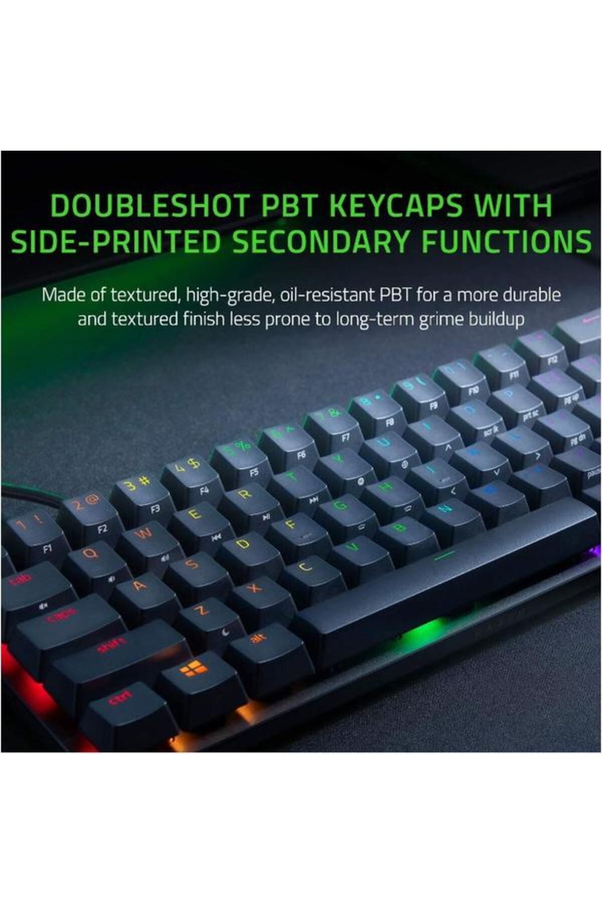 RAZER-Gaming Keyboard Huntsman Mini, Illuminated, Clicky Purple Switch (Black) 3