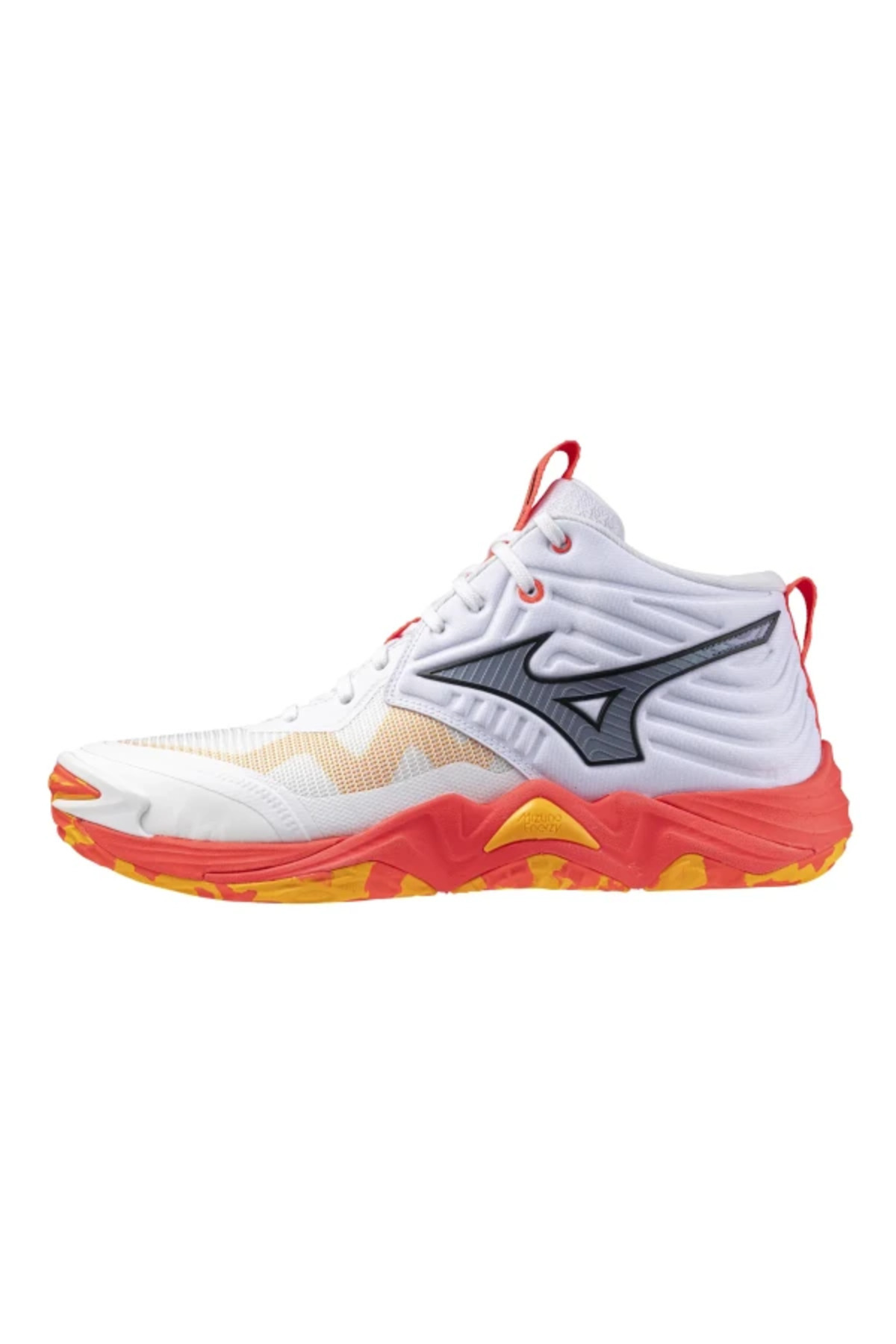 MIZUNO Wave Momentum Elite MID Erkek Voleybol Ayakkabısı Beyaz / Turuncu