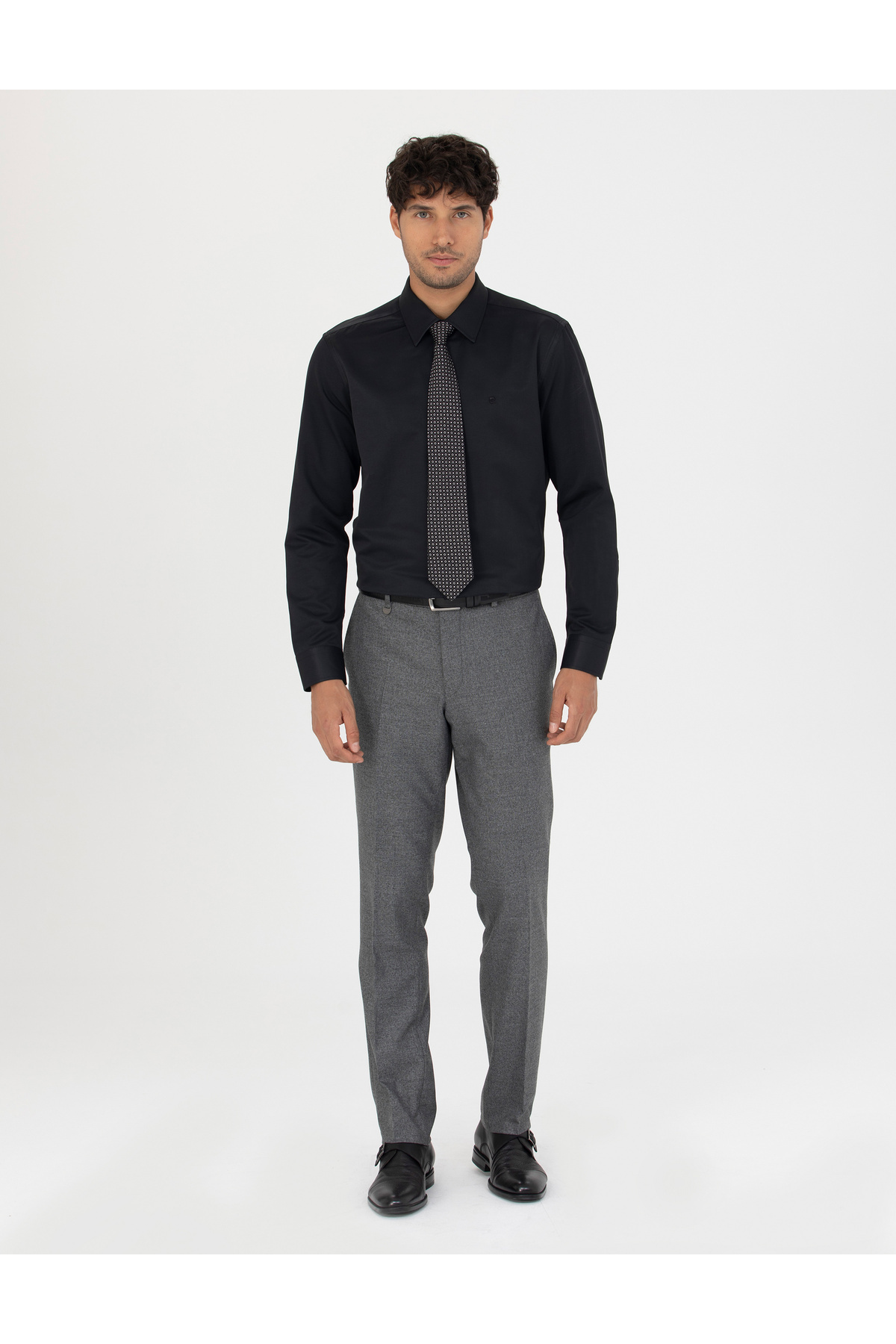 پیر کاردین شلوار پارچه ای Smoked Slim Fit Fabric 50273461-VR058