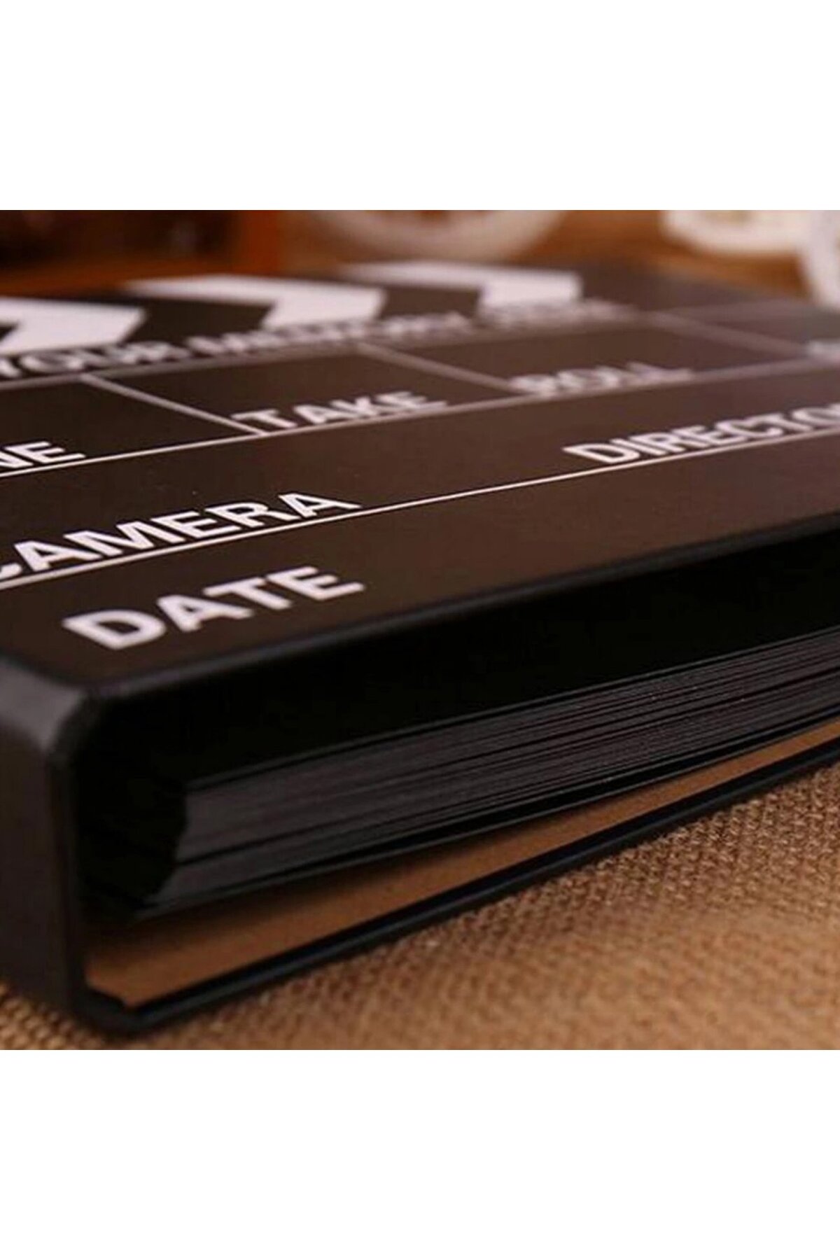 CHANCE GİFT Film Klaketi Albümü Anı Defteri Kendin Yap Albüm Düğün Yeni Doğan Özel Siyah Sayfalı Hatıra Albümü fotoğrafı 6 (önizleme)