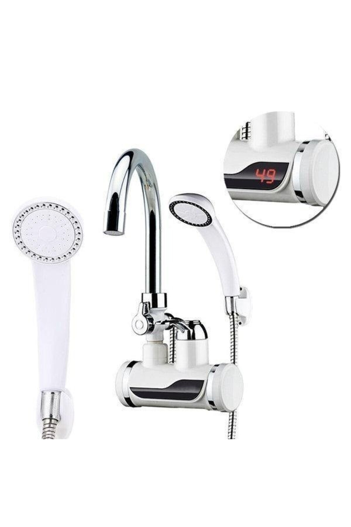 APF-Instant hot water 3000W with LCD display and shower - sink mounting 8