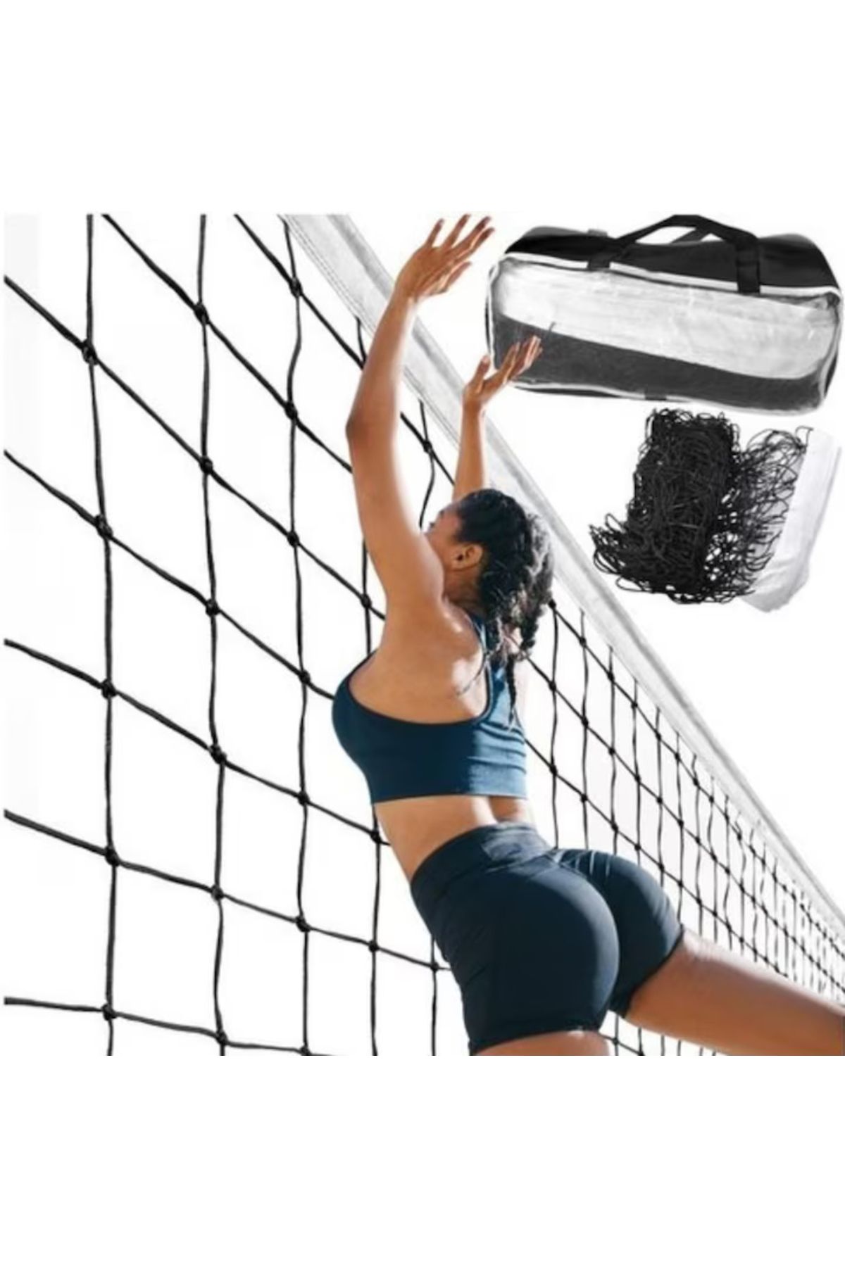 varioshop-VarioShop® net for volleyball, badminton and tennis, Strong net, Durable frame, Carrying bag 6