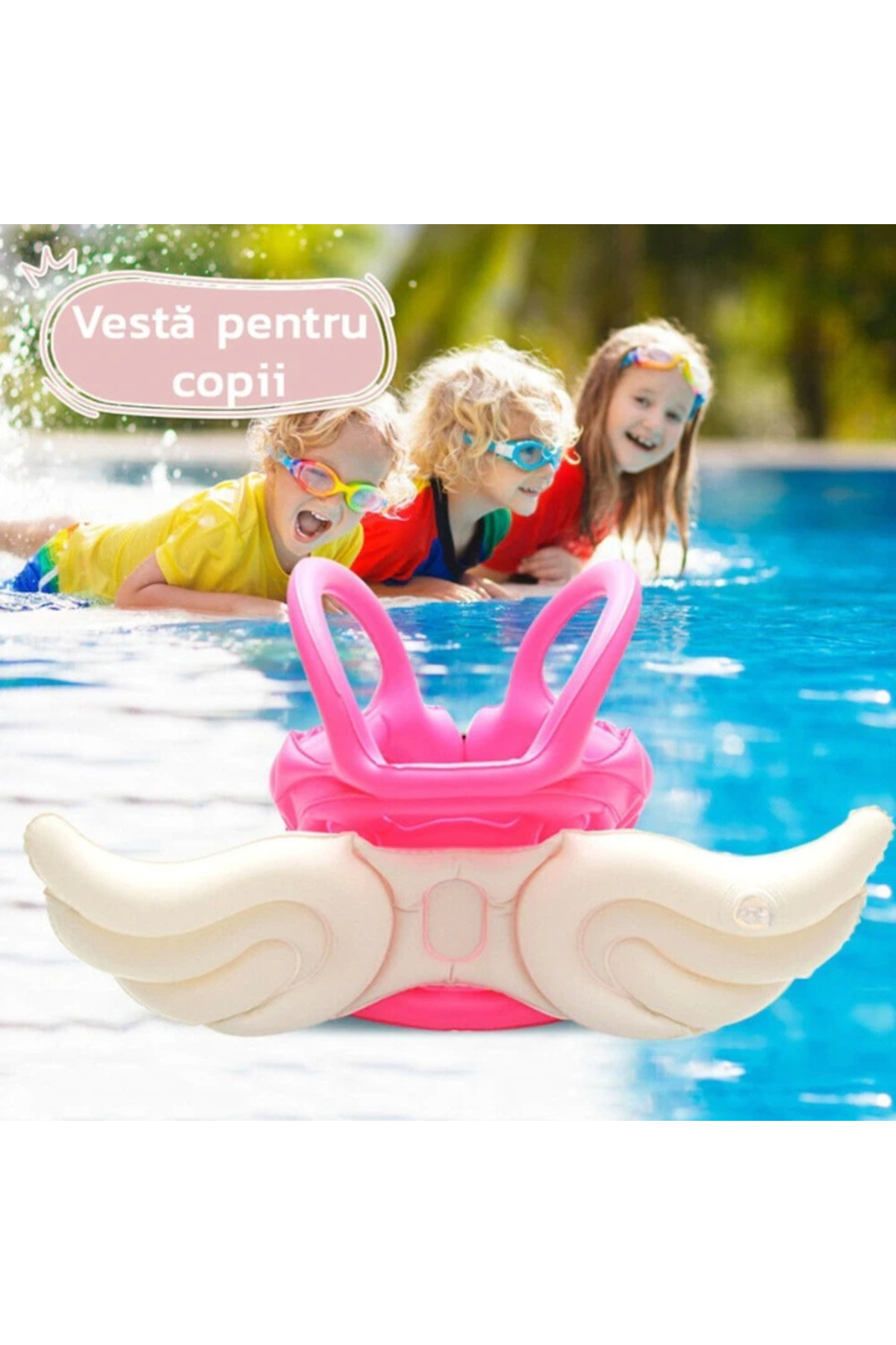 varioshop-VarioShop® inflatable life jacket for children, comfortable and safe design, perfect for i 3