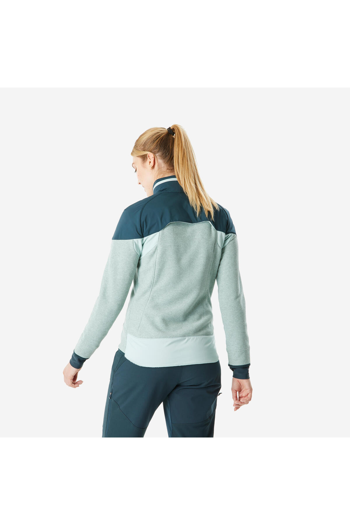 Decathlon Quechua Kadın Sıcak Tutan Outdoor Polar Mont - Yeşil - MH500 Mountain görsel 3