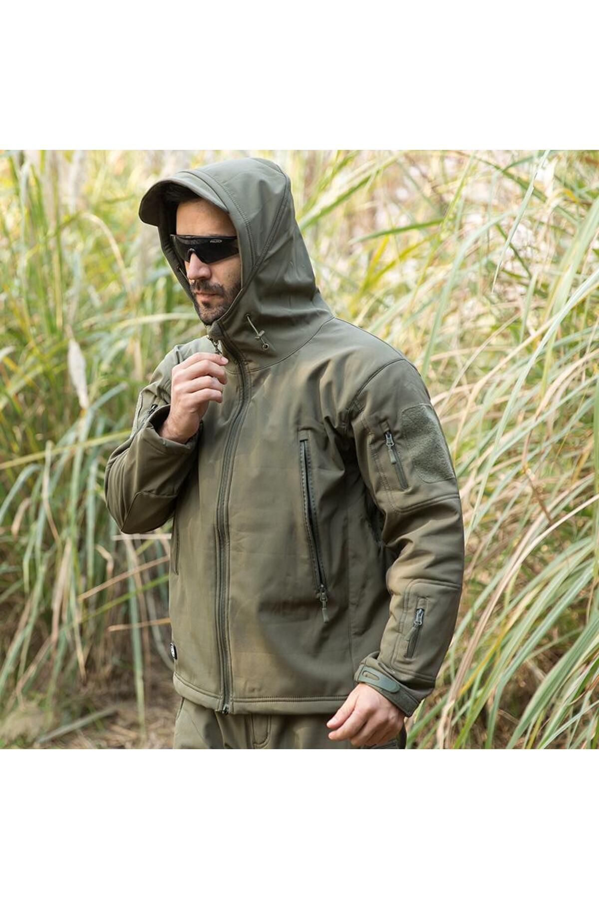 Lion camo-Softshell Jacket with Lined Wool 'Shellpower' 2