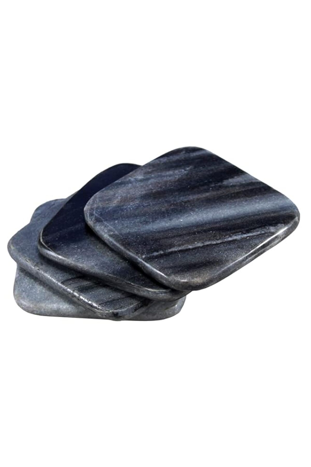 Generic-StonKraft Natutal Stone Table Bar Coasters (4 Of 3" Square) 1
