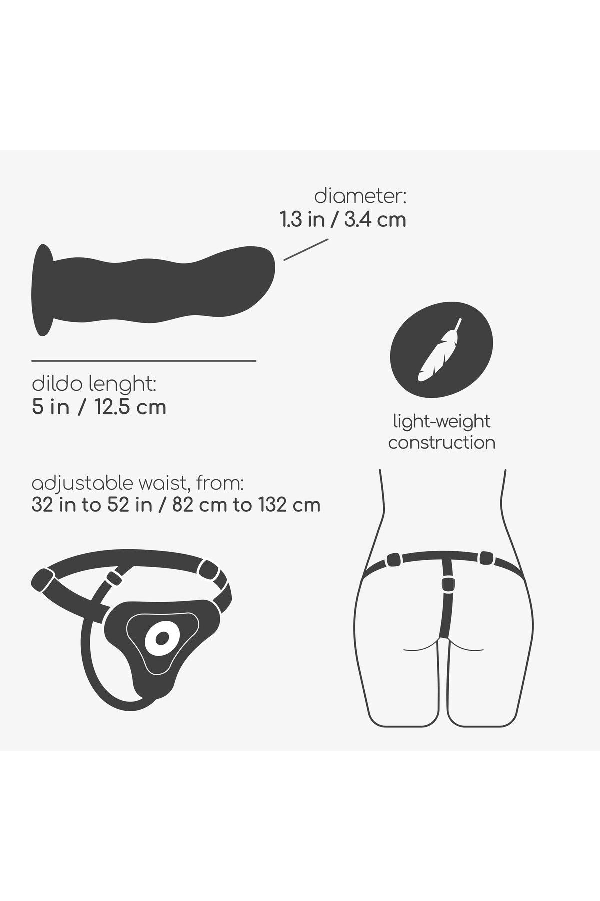 Crushious-Adjustable Harness with Snapper Silicone Stimulator, Comfortable and Flexible Couple Experiences 8