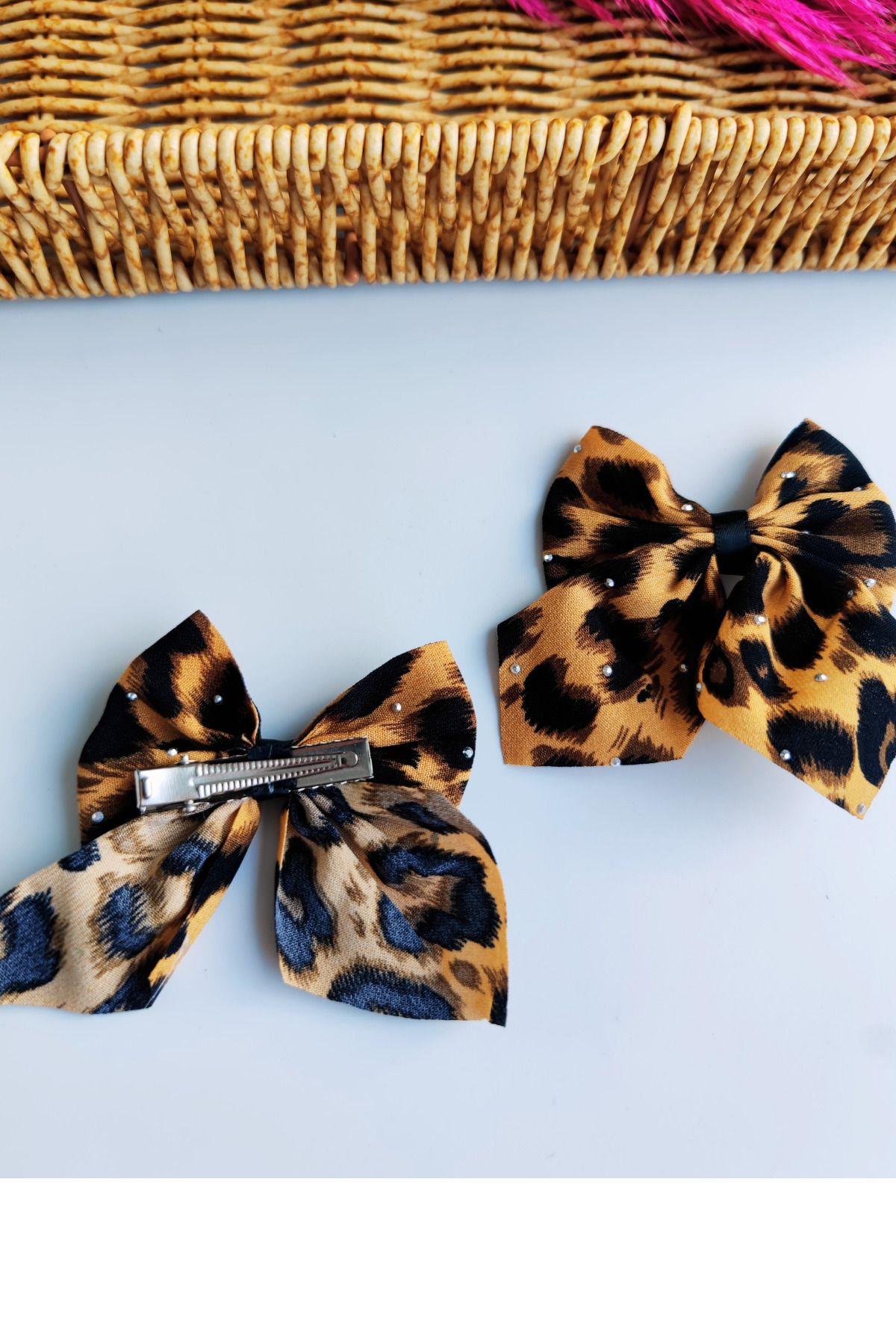 Nisankids-Leopard Patterned Clamp Buckle 2 Pieces 1 Pair 3