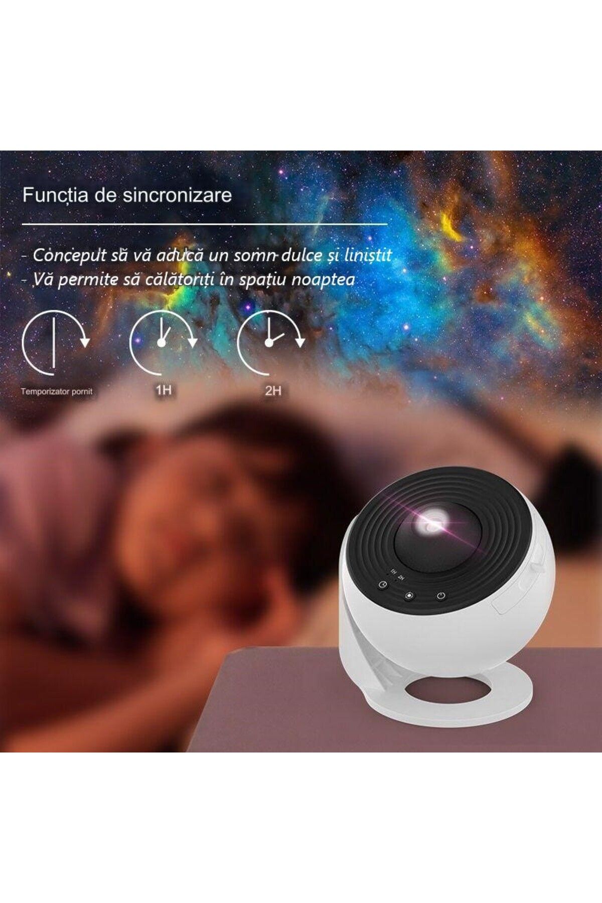 OEM-Advanced Star and Galaxy Projector for the Room, with 12 Thematic Slides 2