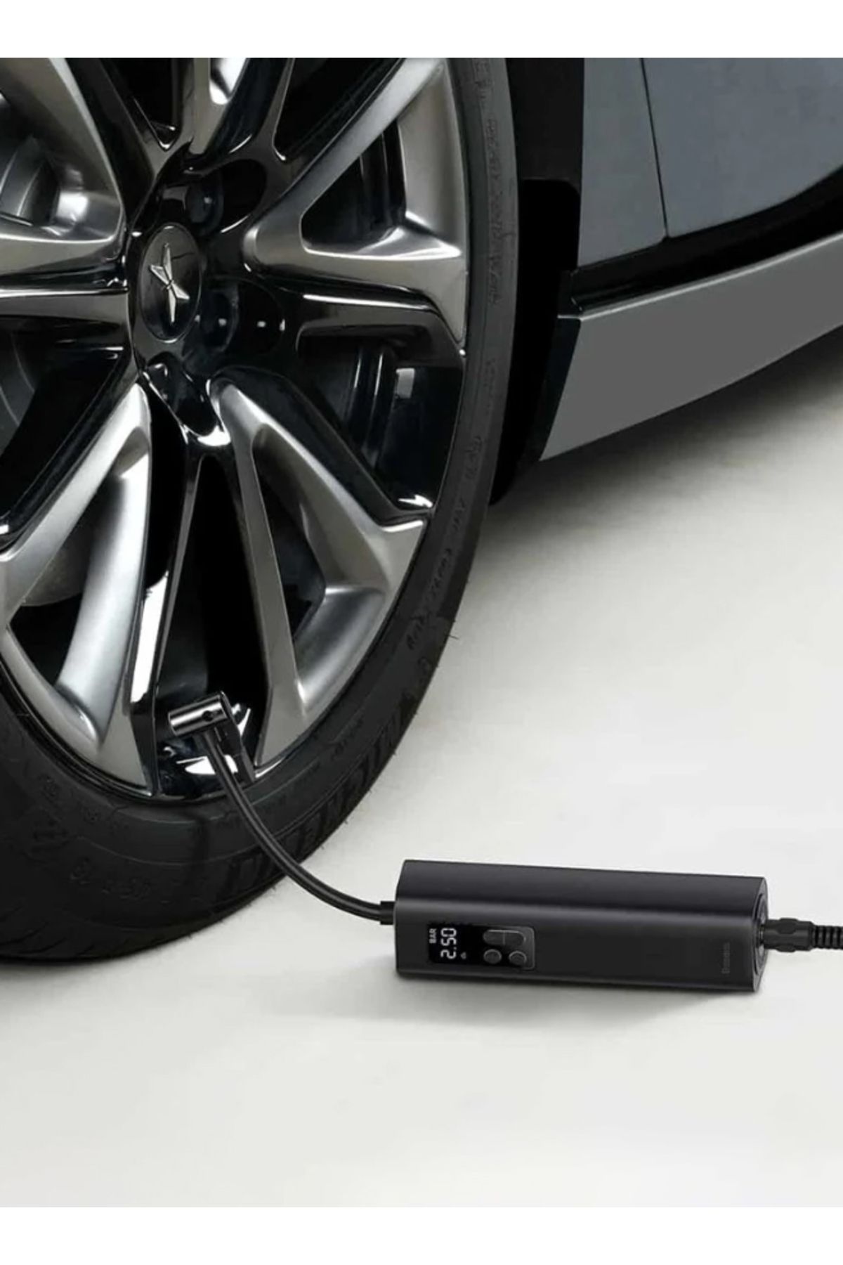 Baseus-Baseus Super Mini Electric Tire Inflator with Digital Display Light 1