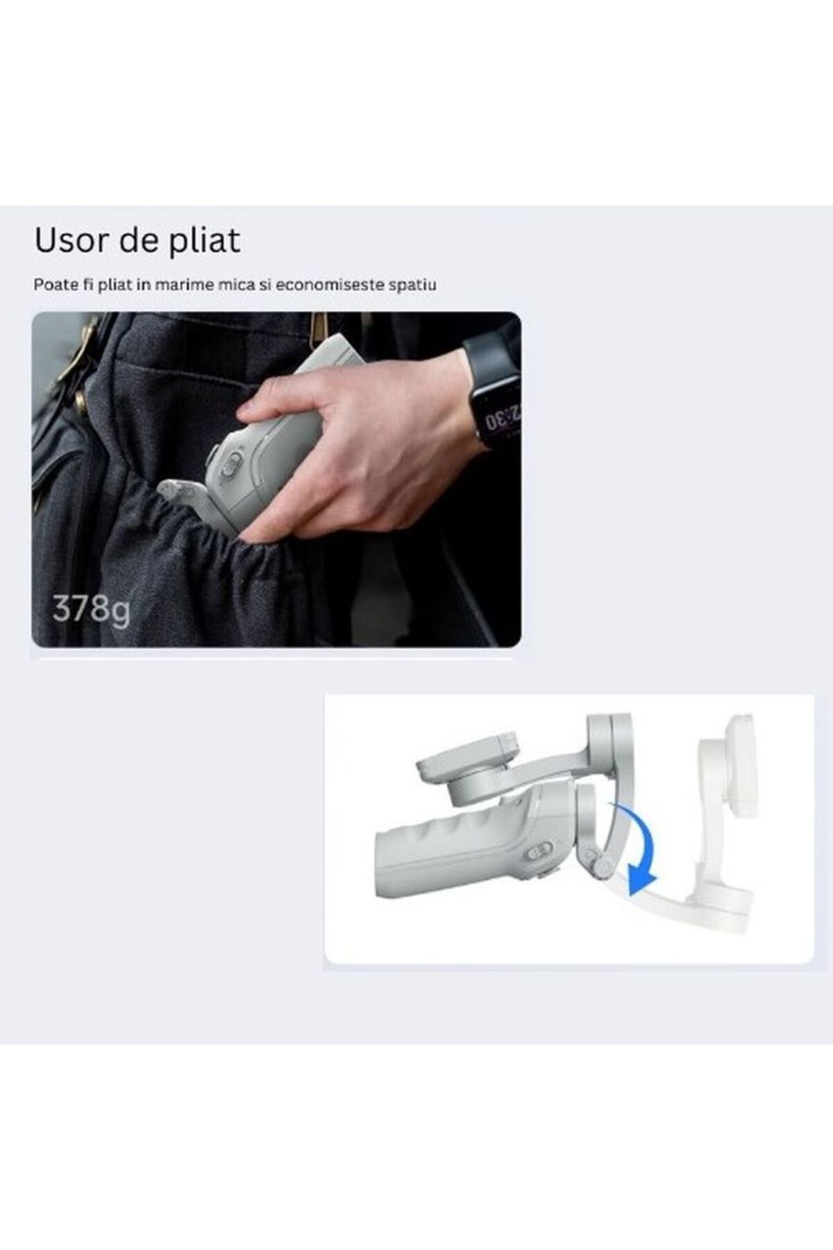 OEM-Smart Stabilizer with 3-Axis Stabilization Technology, Portable and Foldable 5