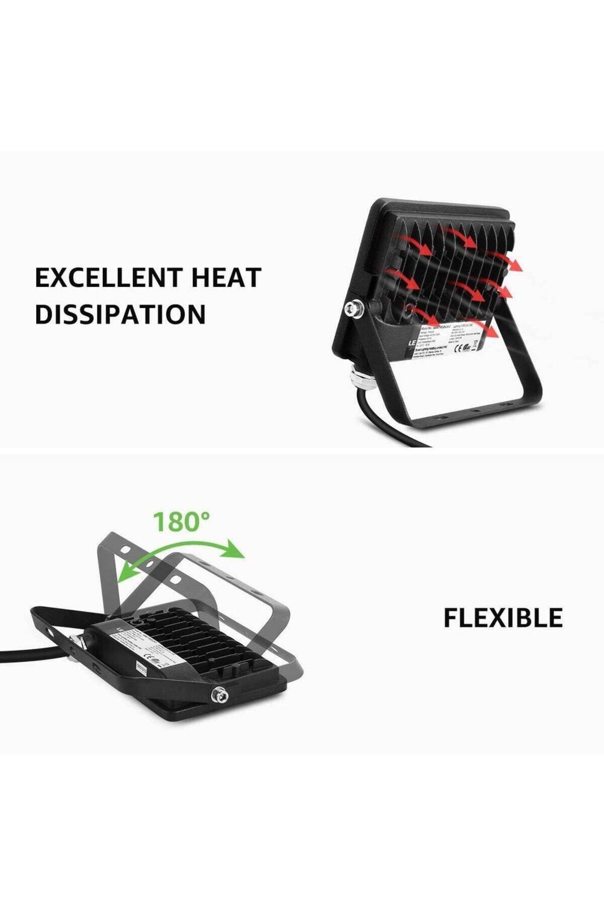 LEPRO-Set of 2 Lepro RGB LED floor projectors, Remote control, 15W, IP65 waterproof 5