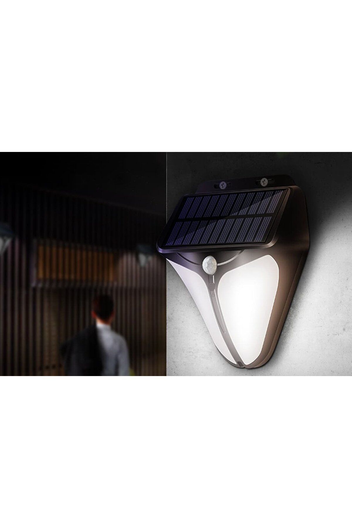 Supfire-Superfire FF11-F solar wall lamp, 6W LED, 280LM, 3 modes, 1500mAh, solar charging and 4