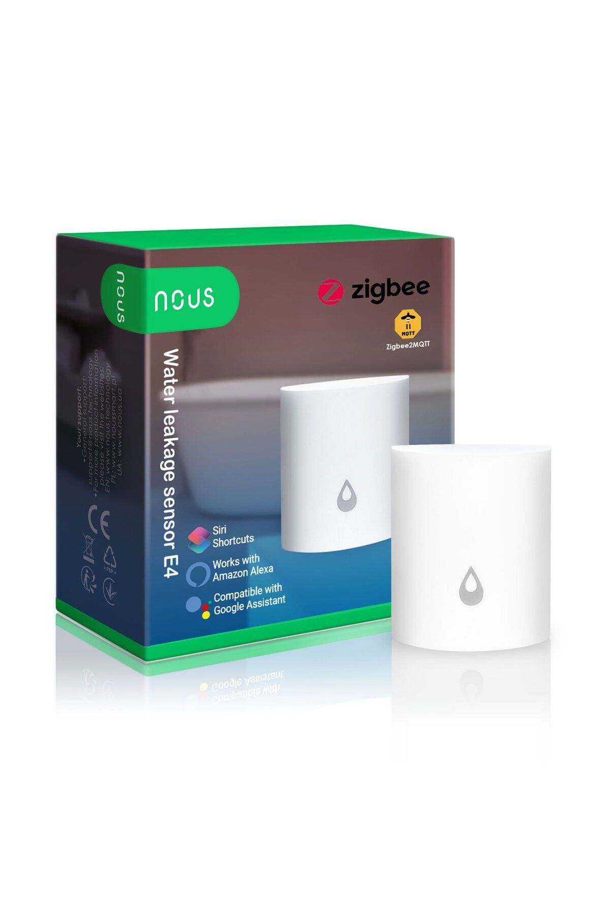 Nous-Smart water leak detection sensor E4, ZigBee 1