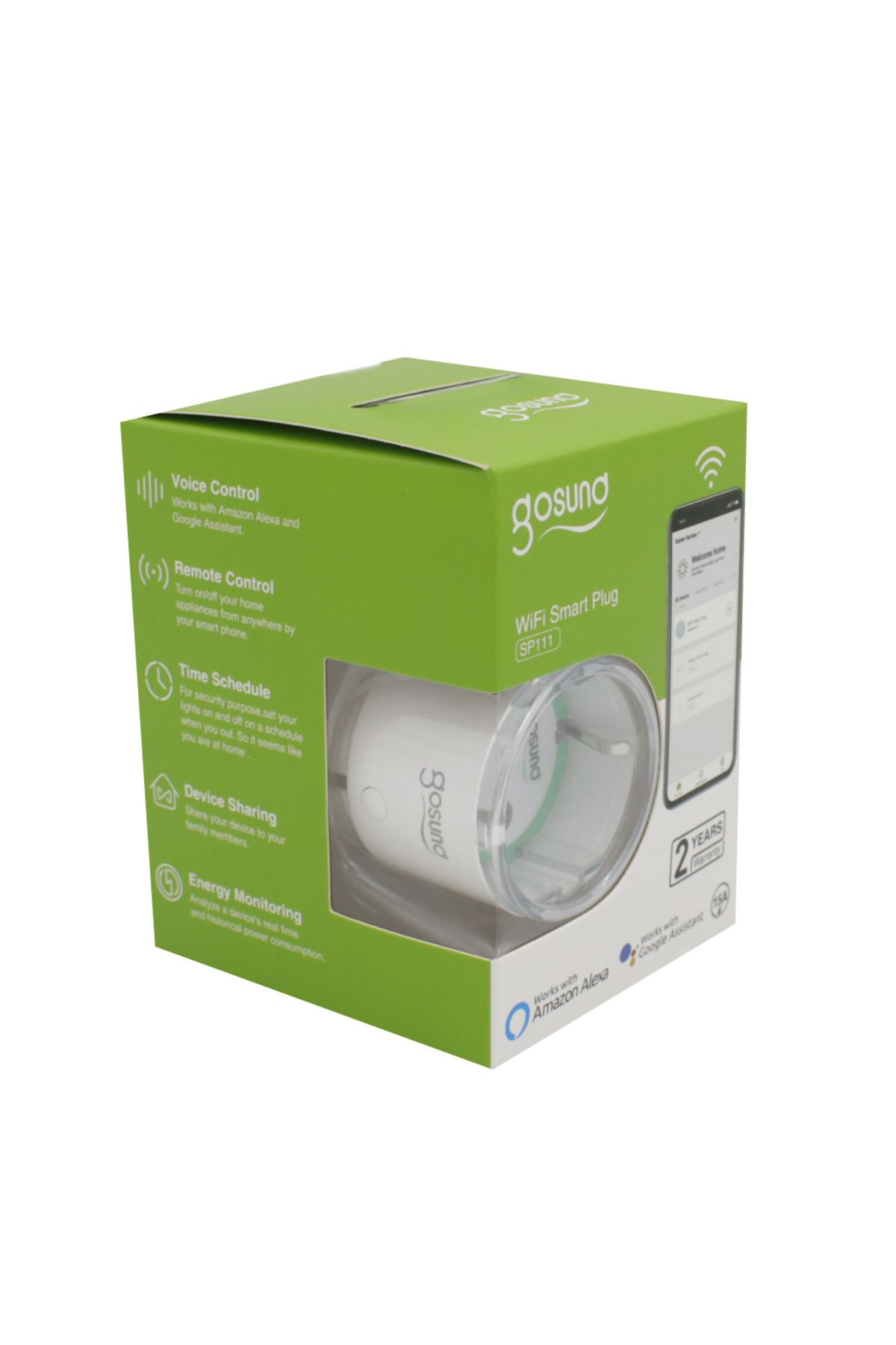 Proxxon-Gosund SP111 WiFi smart socket, 15A 4